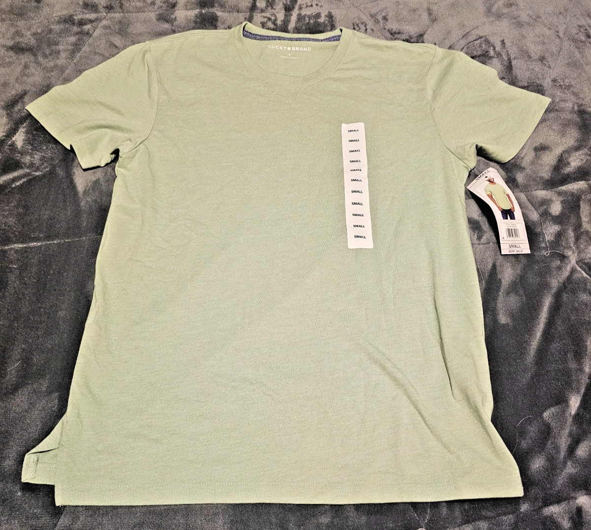 T-Shirt Green Short Sleeve Ultra Soft Classic Fit Men&rsquo;s Small By Lucky Brand