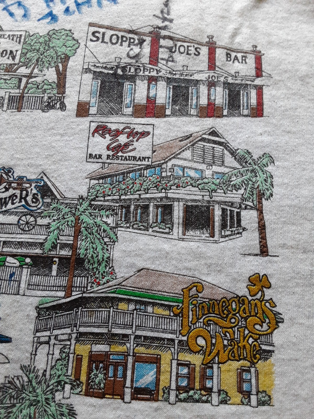 Bars of Key West Florida T Shirt Adult L – Bartender Signed – Delta Pro Weights