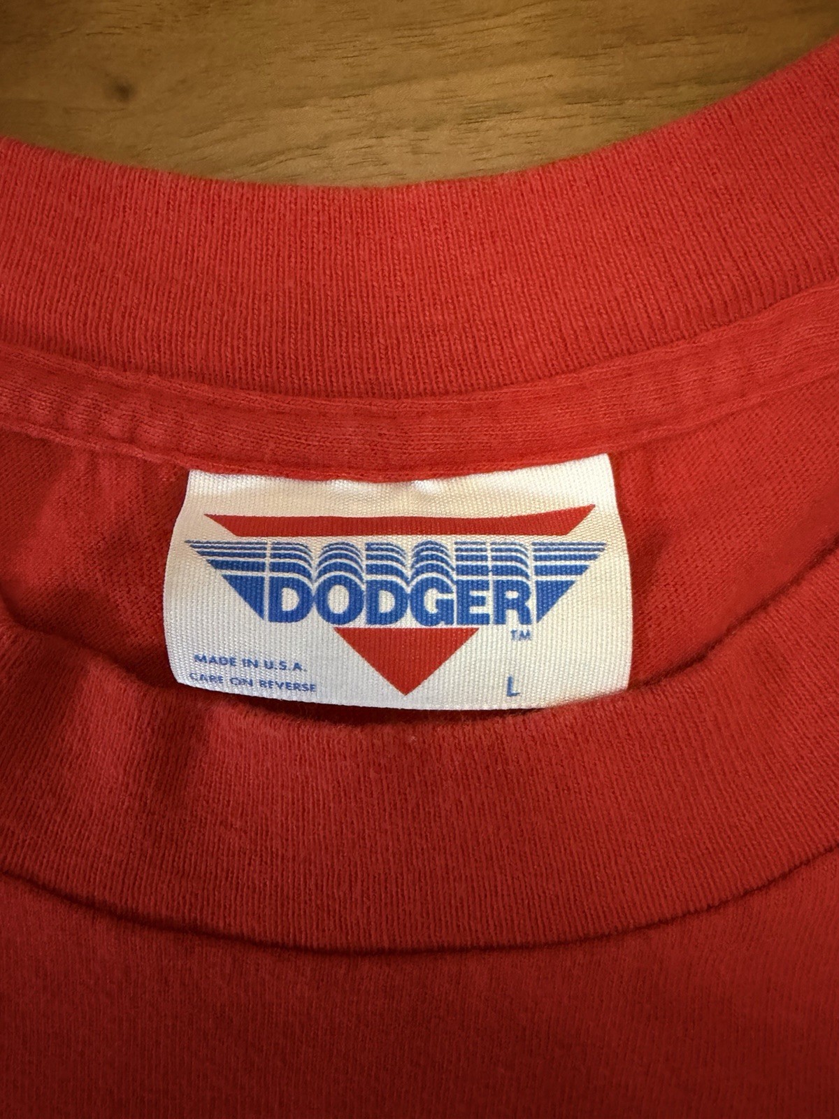 Vintage Iowa State Cyclones T-Shirt Mens M/L Red 90s Dodger Made USA ISU Cotton