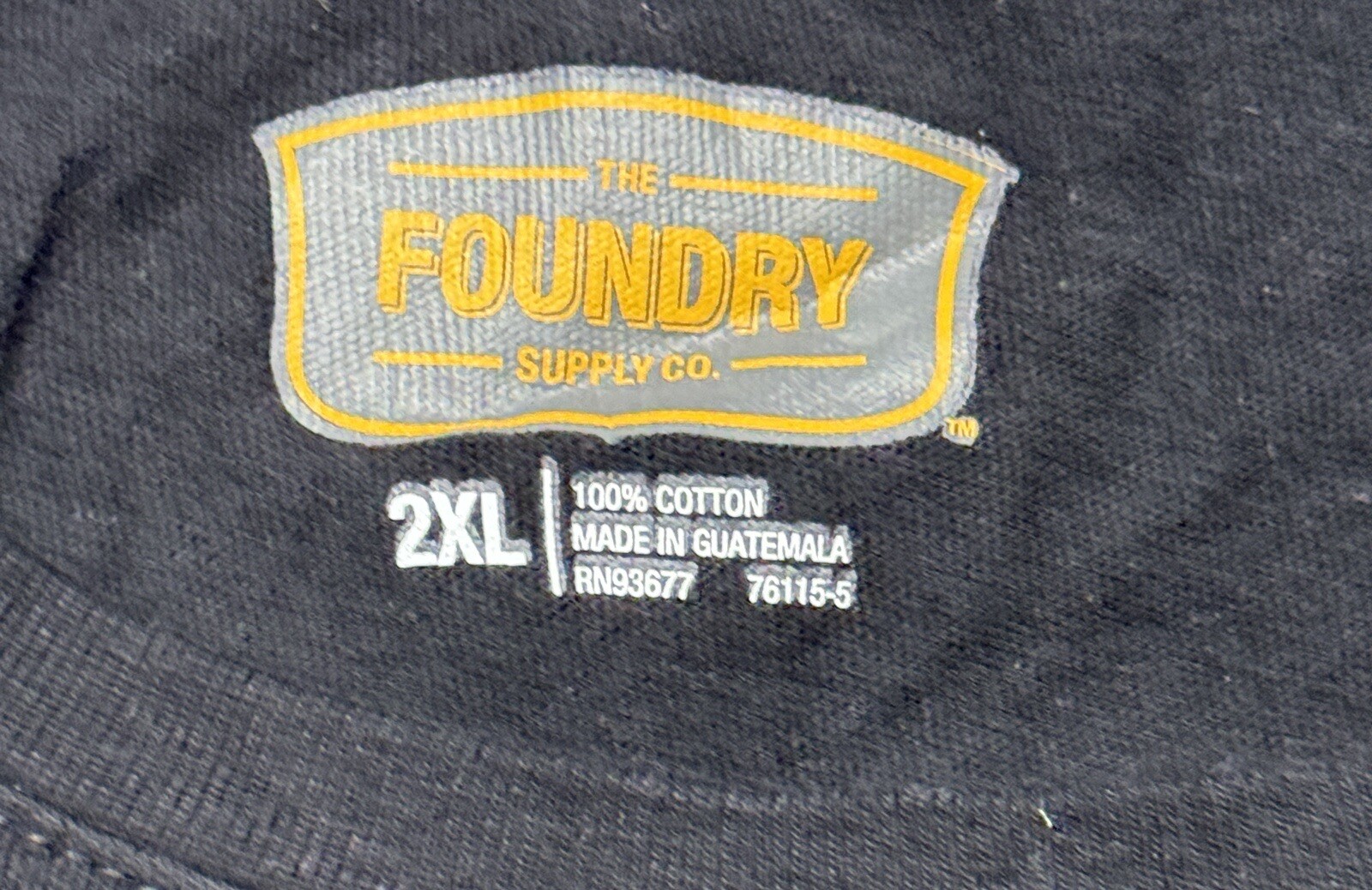 The Foundry Supply Co Men&rsquo;s Short Sleeve Graphic T-Shirt 2XL Black NWT