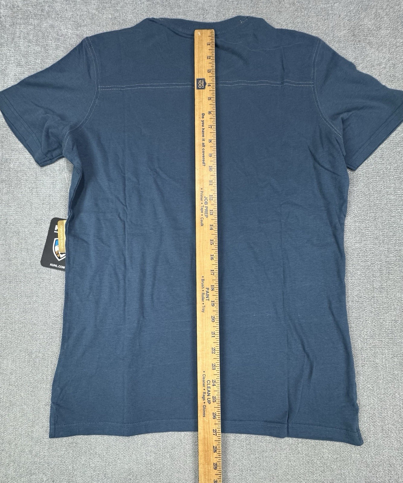 Kuhl Shirt Men Small Cotton Blue Hiking Trek Mountain New