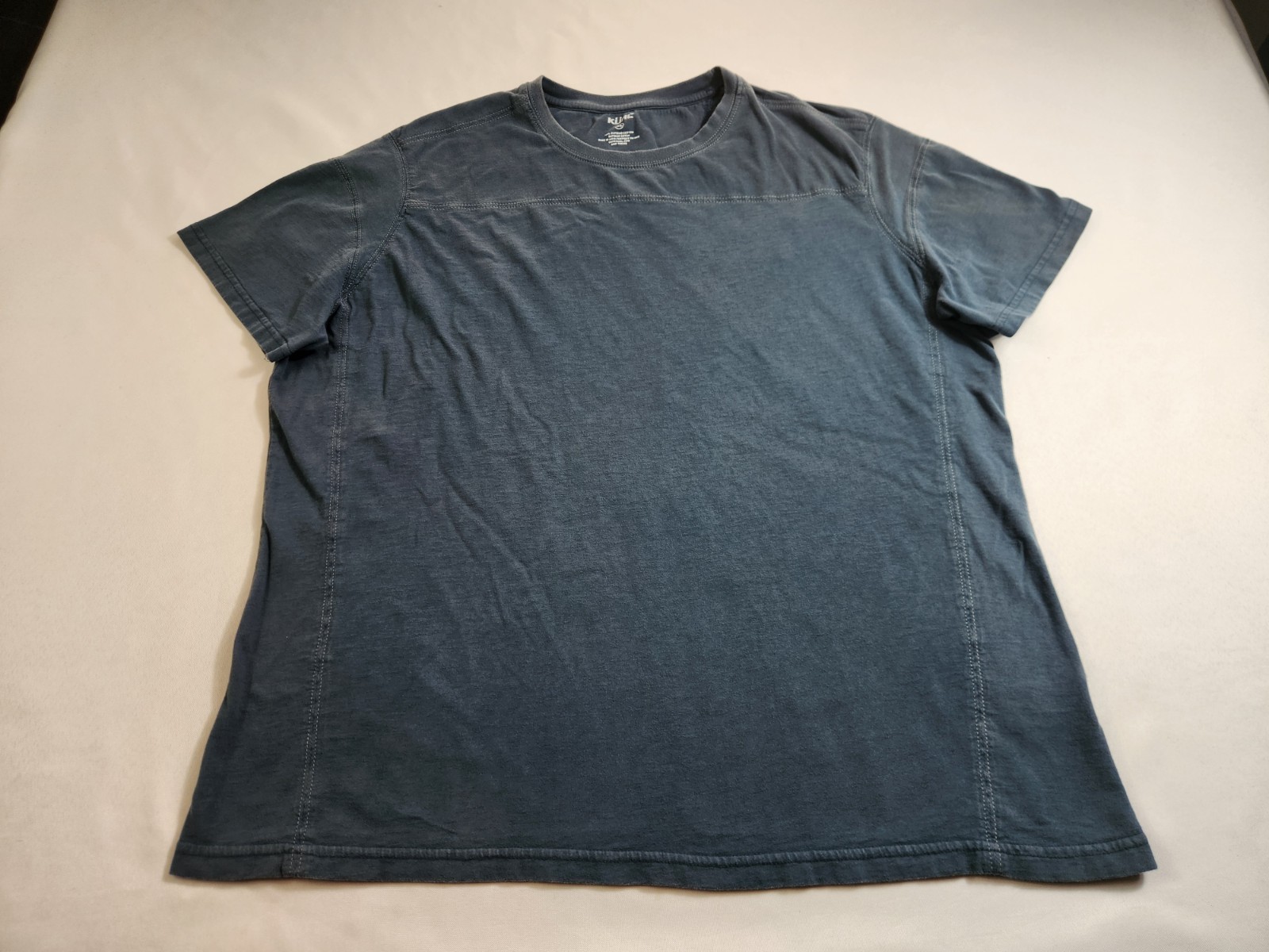 Kuhl Outdoor Shirt Men Size XL Blue Short Sleeve Activewear Causal Adult Tee Top