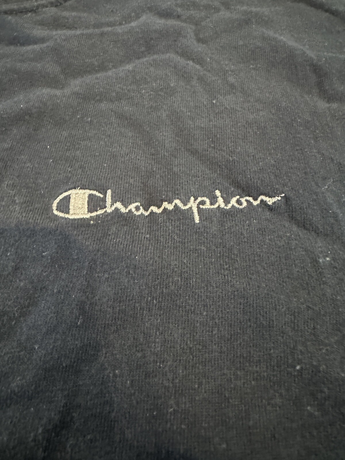 Vintage Champion Blank Spellout T Shirt XL Y2K