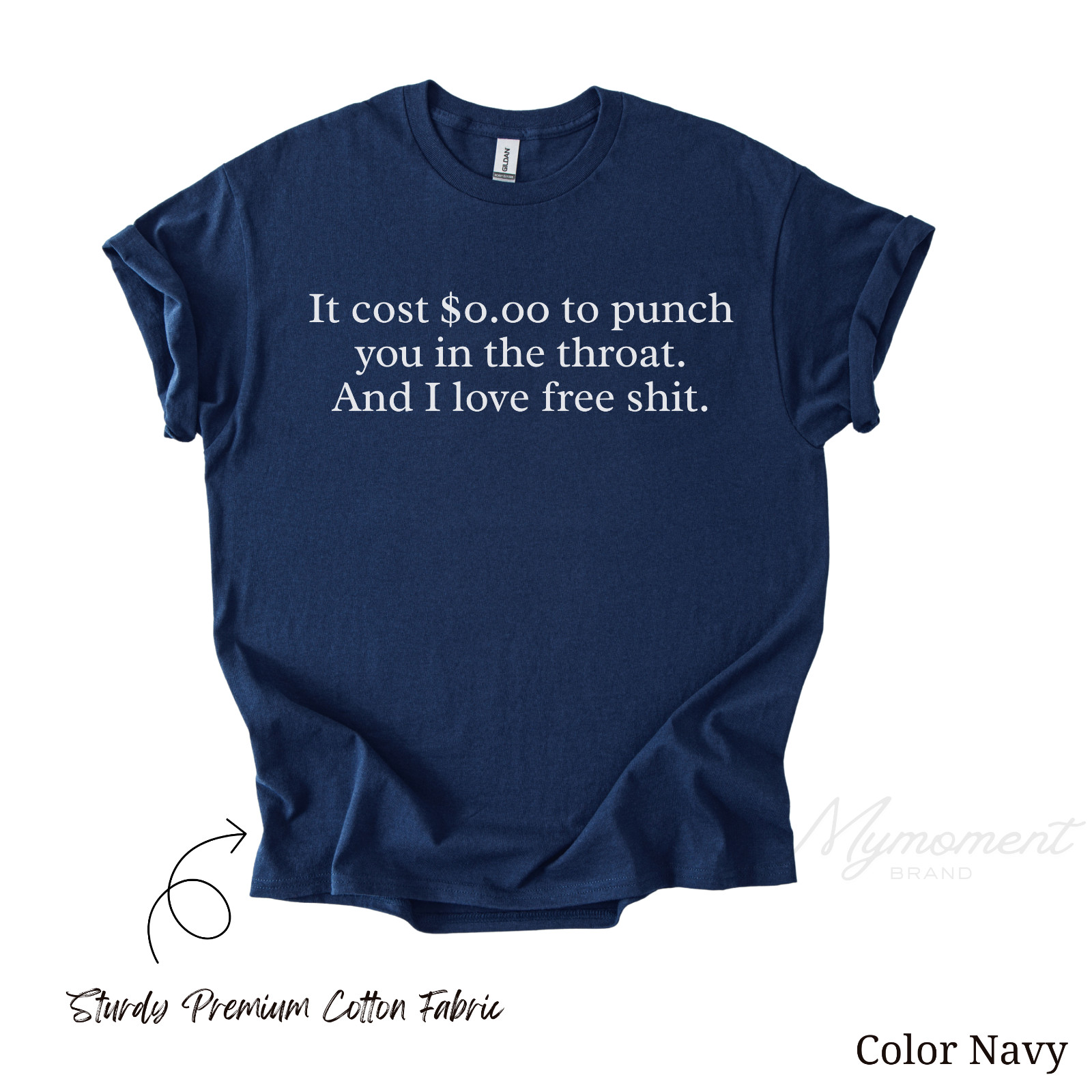 Humorous Rude Sarcastic Graphic Novelty Offensive Funny T Shirt Throat Punch Tee