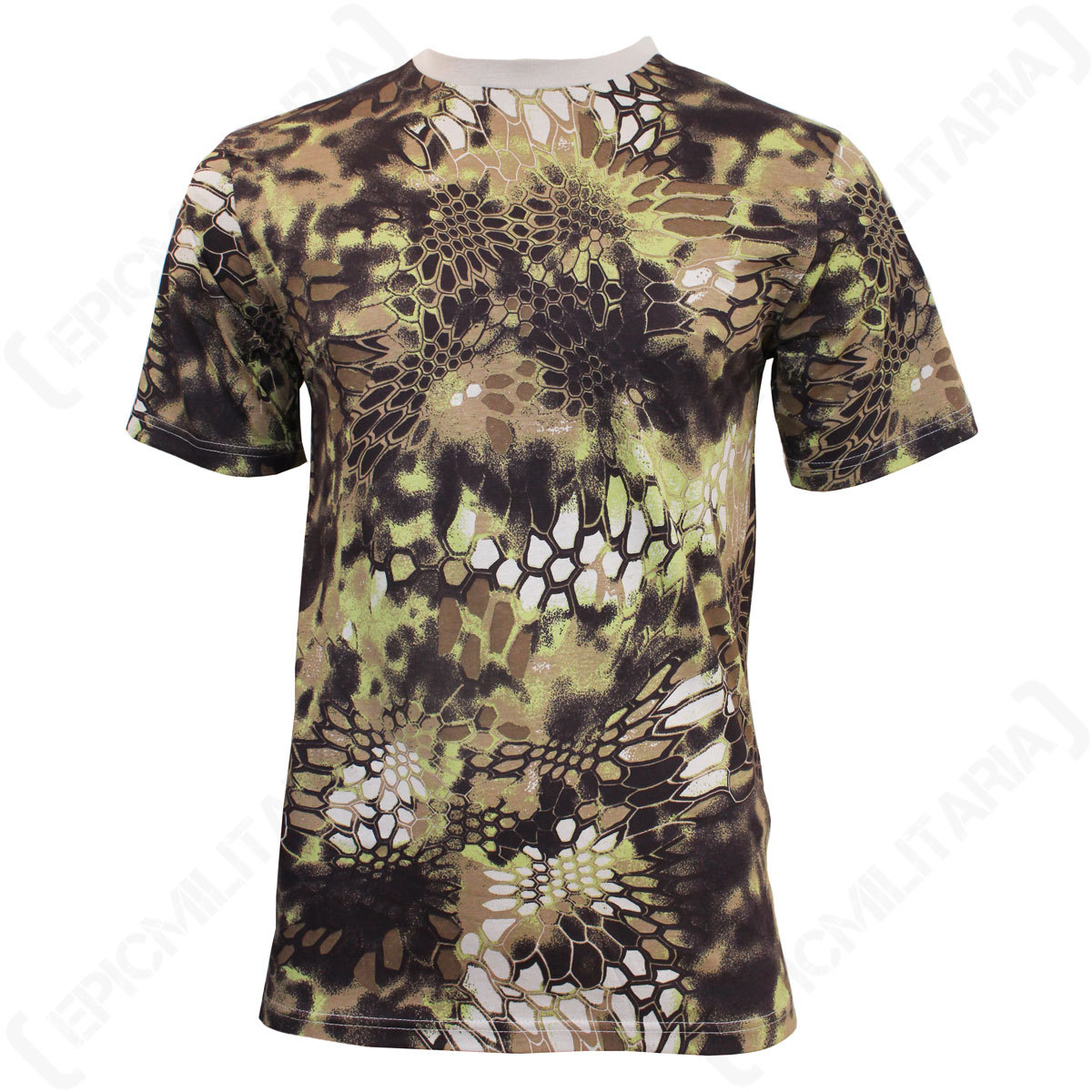 Mandra Tan Camo T-Shirt – Camouflage Military Army Soldier Airsoft Desert New