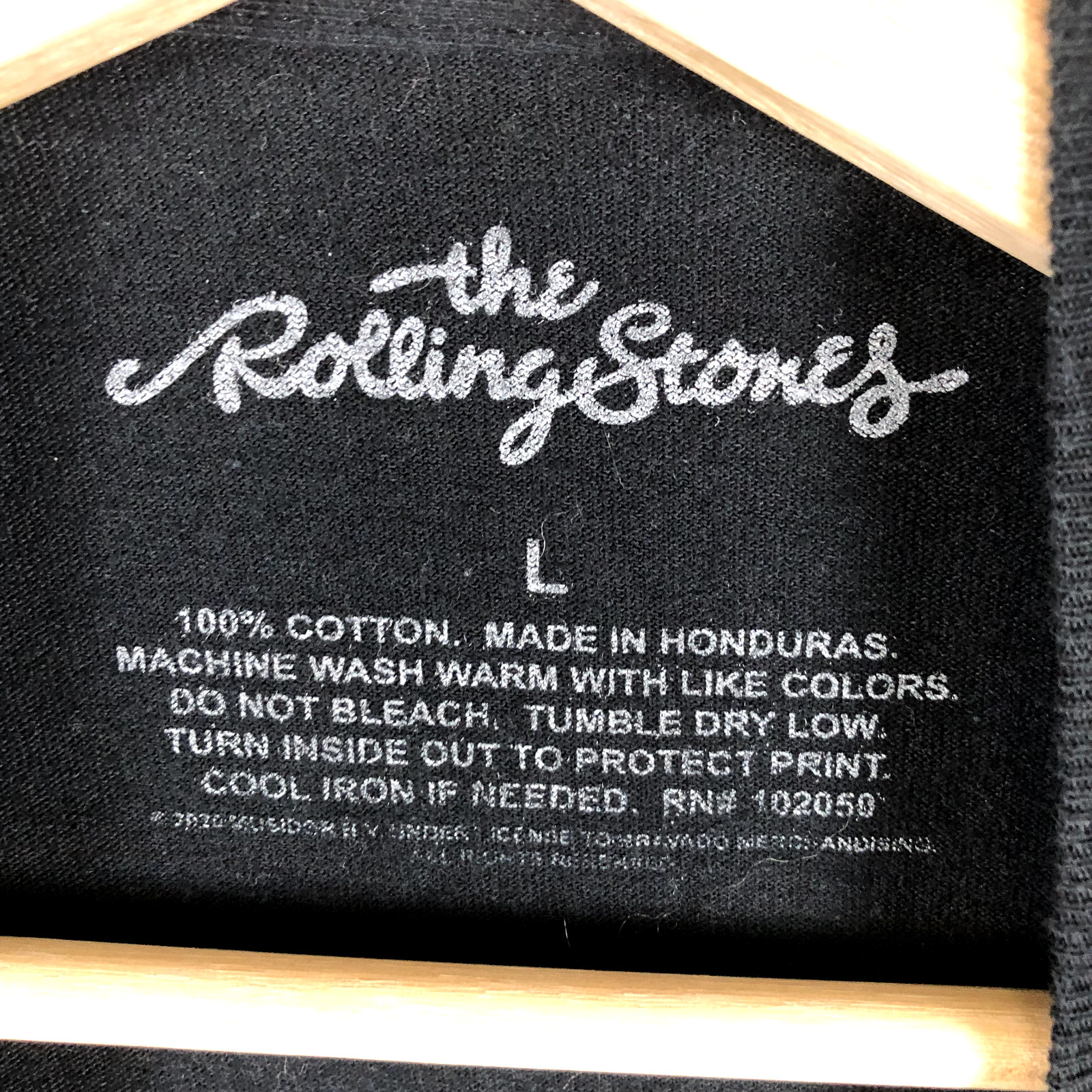 The Rolling Stones Shirt Adults Large Black Graphic Band Rock Pullover Tee Mens