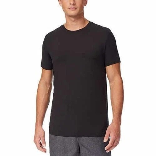 3 Pack 32 Degrees Cool Men&rsquo;s XL Short Sleeve Crew Neck T-Shirts Black e1713