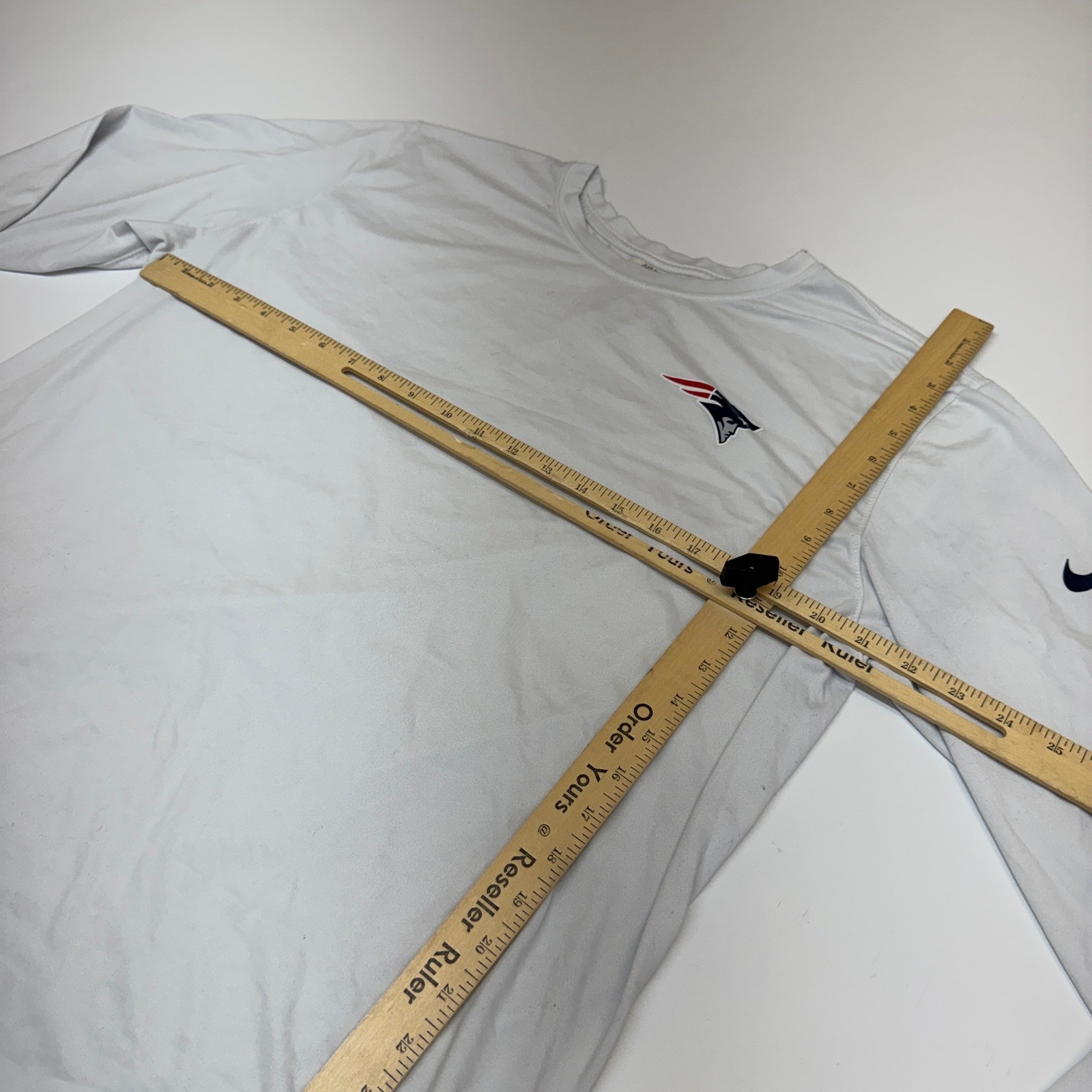 Nike Shirt Mens XL White New England Patriots NFL On Field Dri Fit