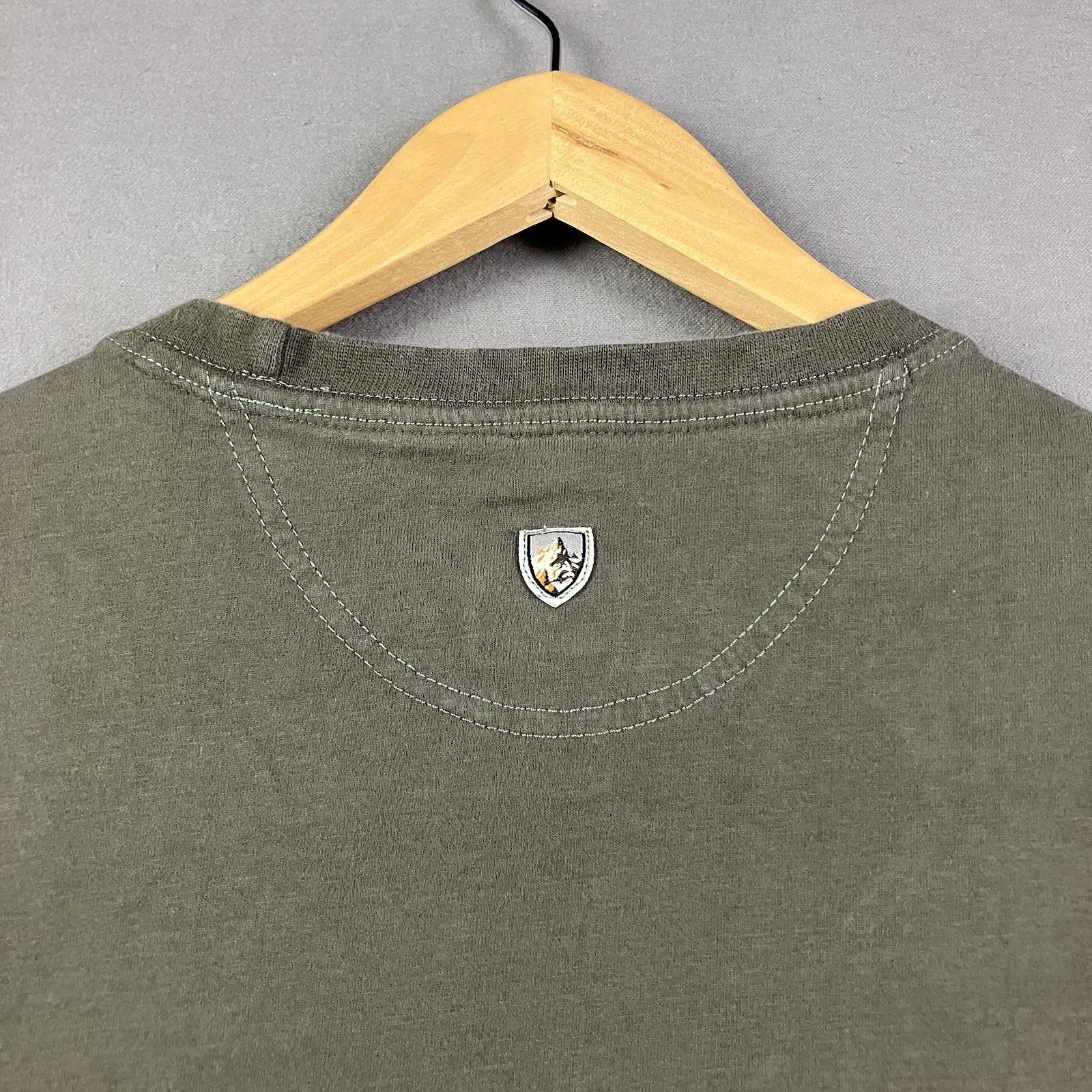 Kuhl Men’s Long Sleeve Shirt Size Small Organic Cotton Dark Green Hiking Outdoor