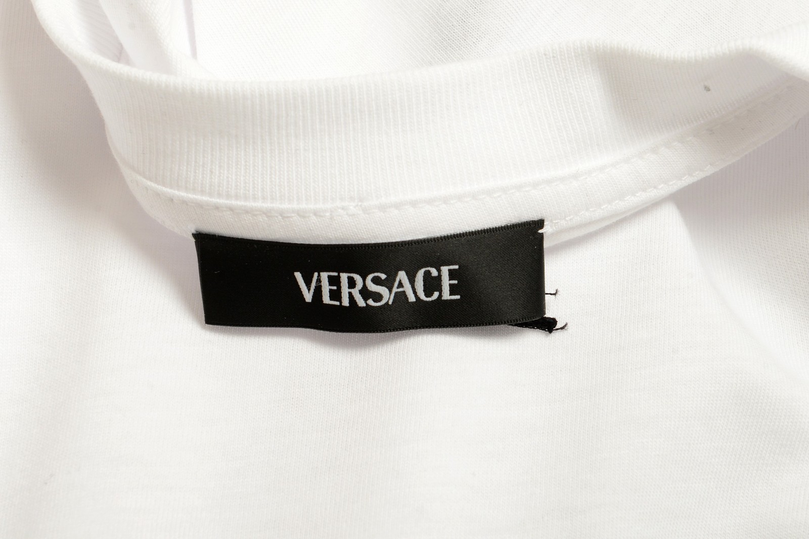 Versace Men&rsquo;s White Black Medusa Embroidery Short Sleeve T-Shirt US 2XL IT 56