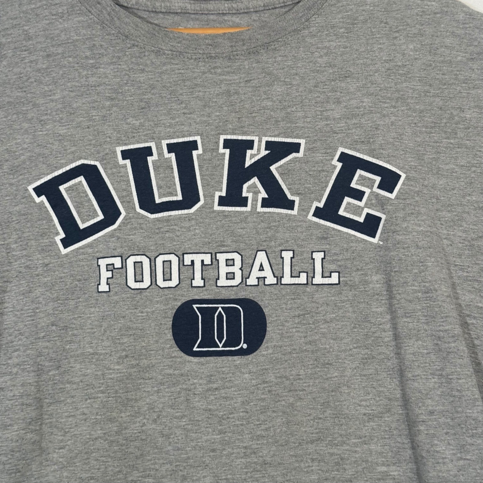 Champion Gray Duke Football T-Shirt Large