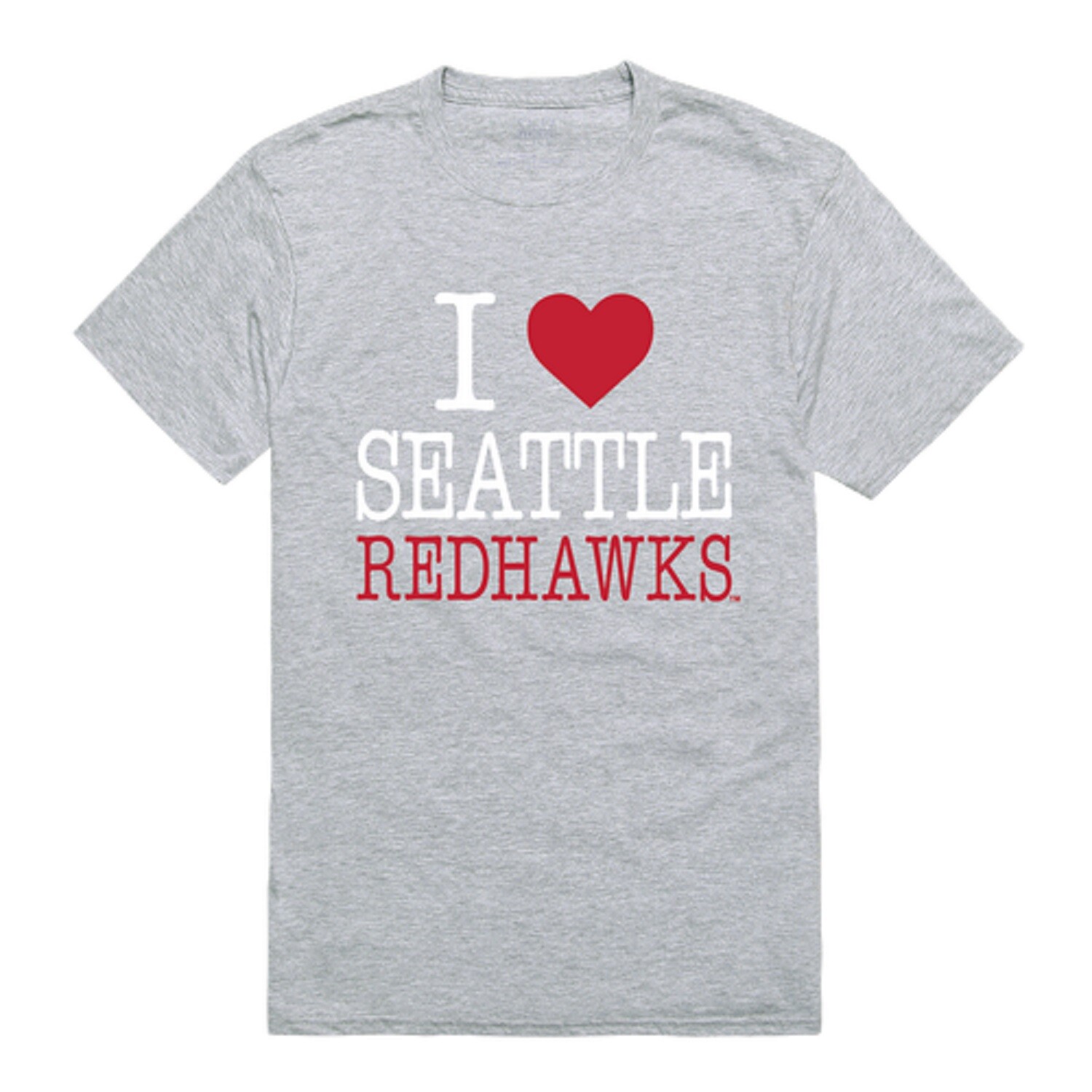 Seattle University Redhawks NCAA Cotton I Love Tee T Shirt