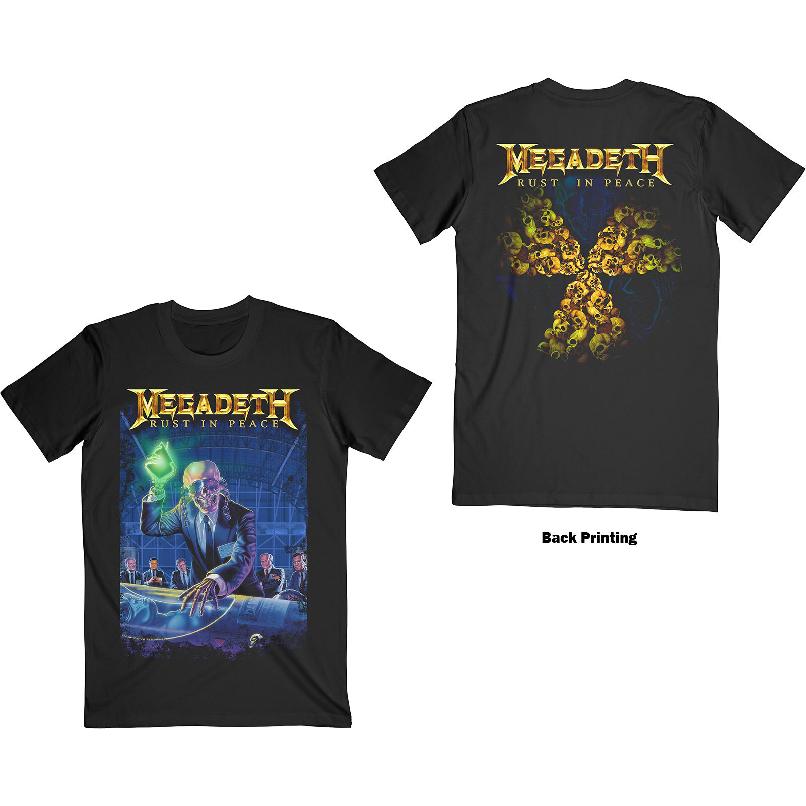 Megadeth Rust In Peace 30th Anniversary T Shirt New & Official Black S-2XL