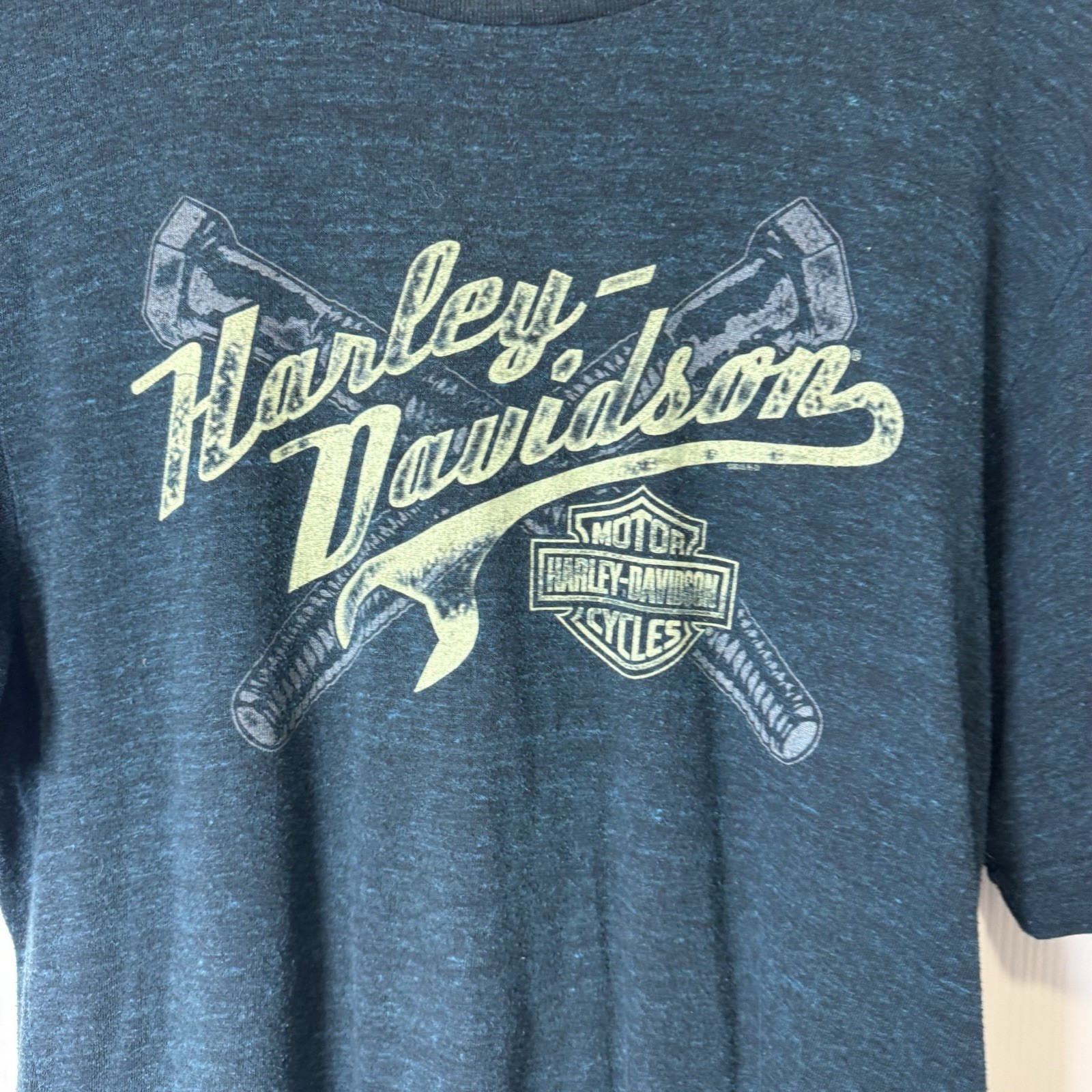 Harley Davidson T-Shirt Cheetah Biker Motorcycles Guatemala Lizard Men Sz L