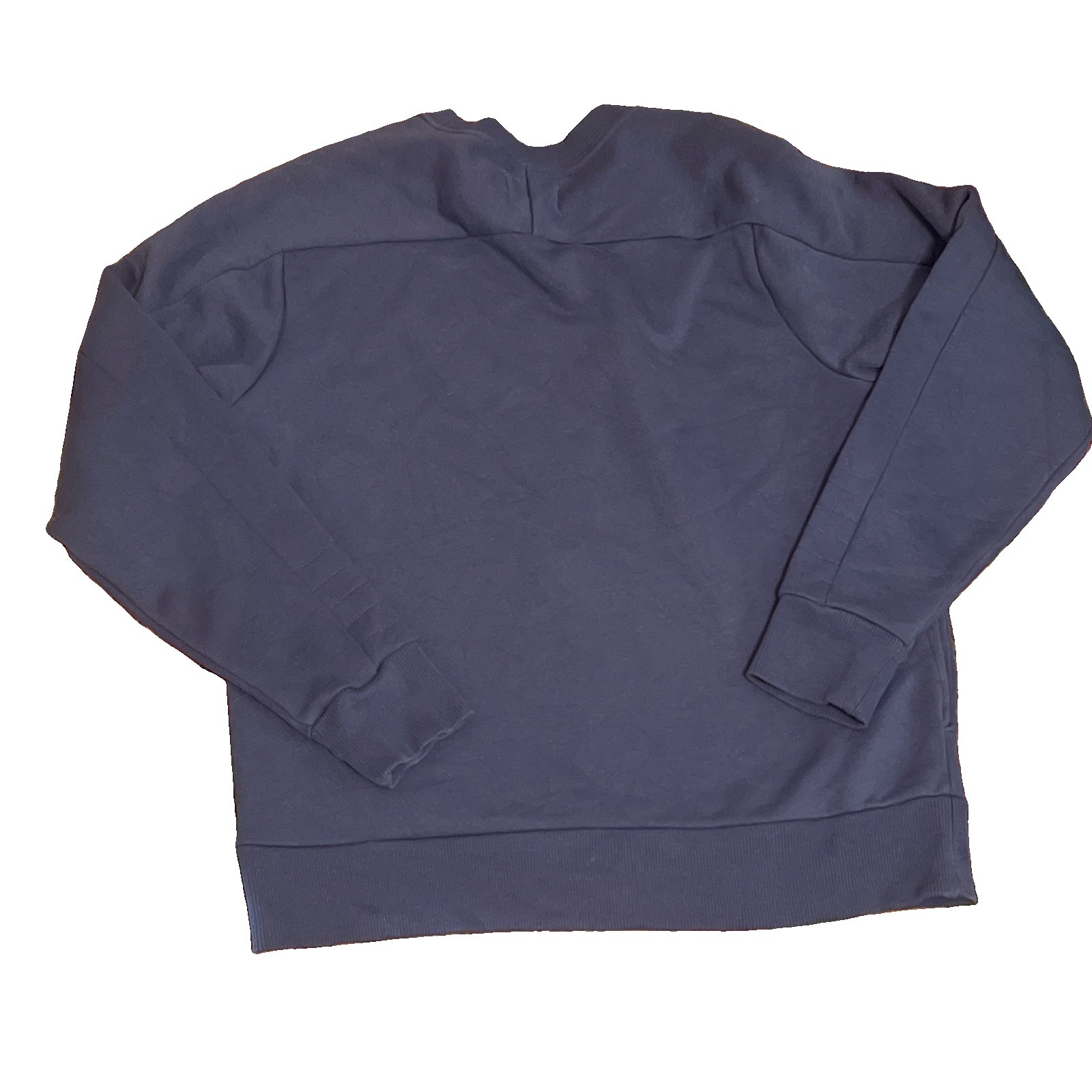 Pact Organic Cotton Sweatshirt M Blue Long Sleeve Pullover Pockets