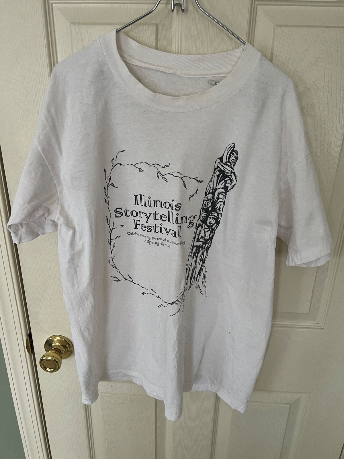 Vintage Single Stitch ILLINOIS 15TH Storytelling Festival SPRING GROVE SZ MEDIUM