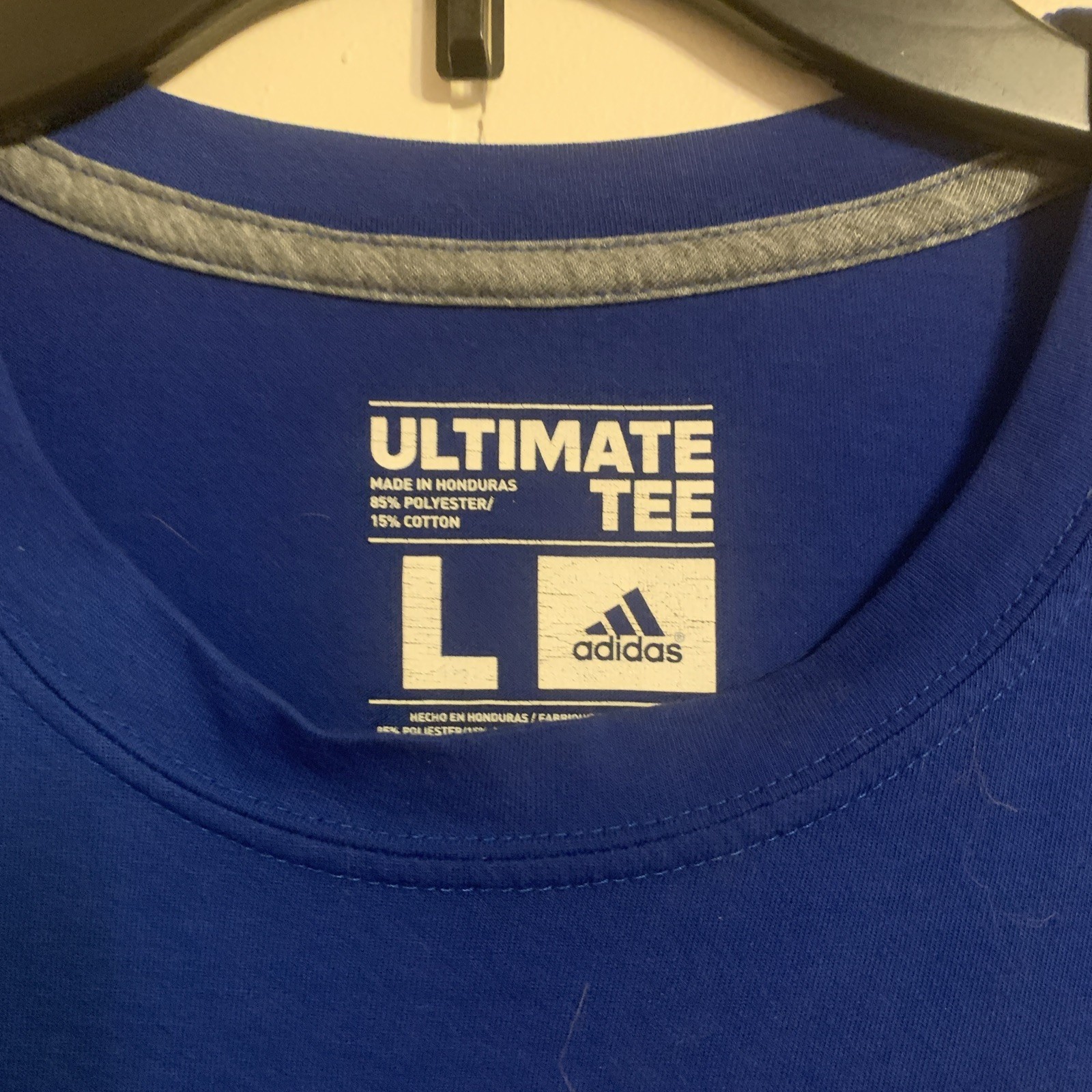 Adidas Ultimate Tee Strong. Blue, &lsquo;Strong, Tough, Brave, Boston Men&rsquo;s L Red Sox