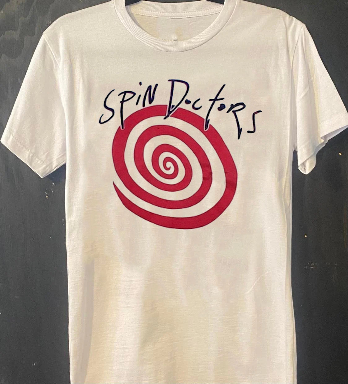 Spin Doctors Red Logo Classic White T Shirt All Size S-5Xl HH540
