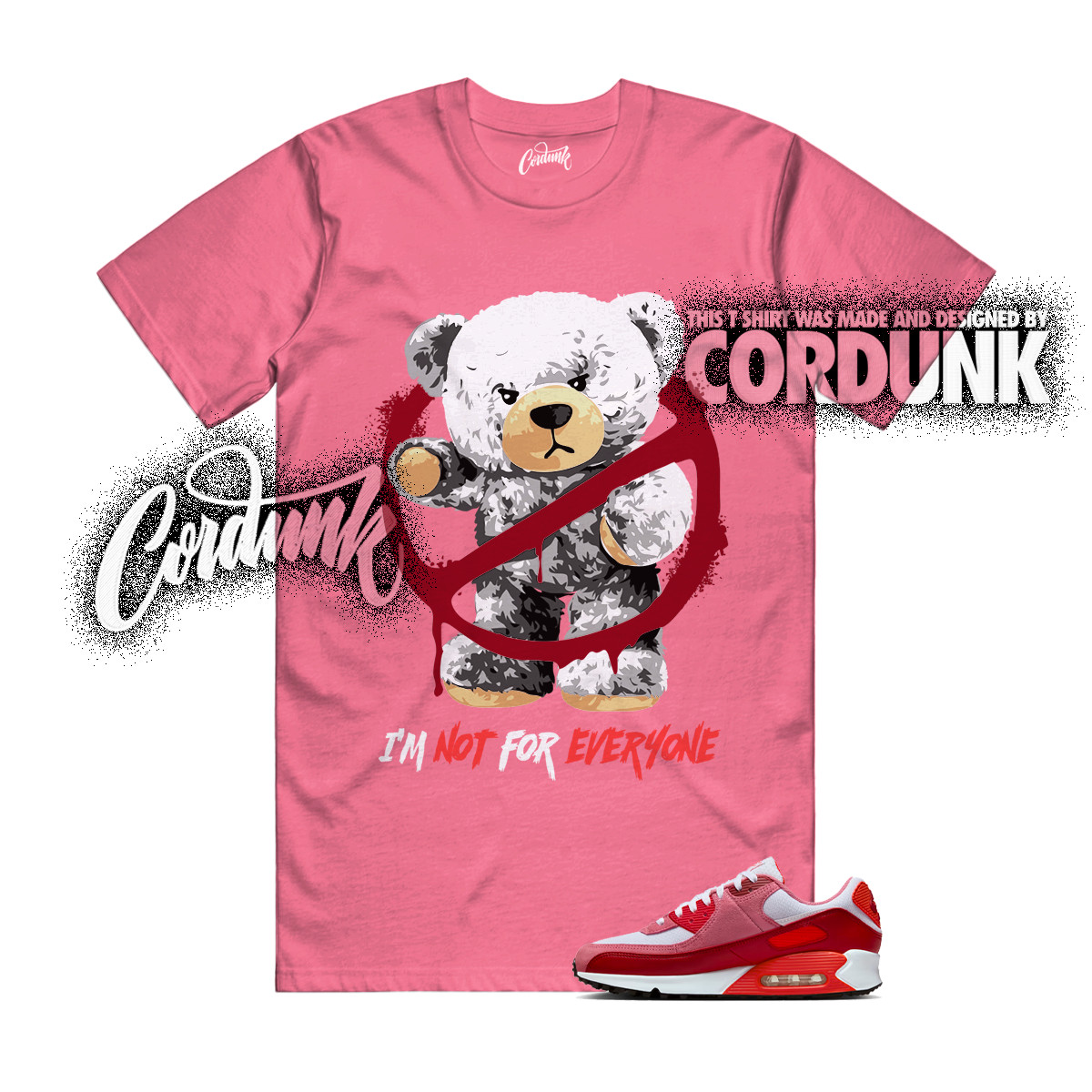 Air Max 90 Peony Light Crimson Team White Valentines Day 2026 T Shirt Match NOT