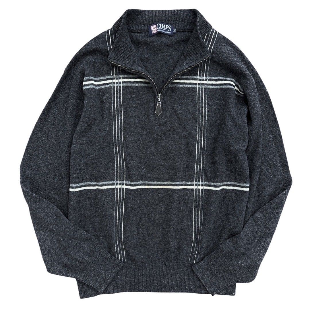 CHAPS Ralph Lauren Cashmere Blend Half Zip Pullover Warm Used Japan
