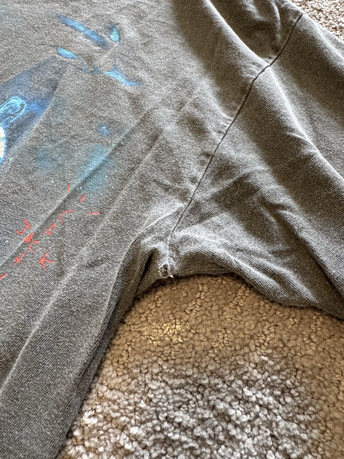 Cactus Jack Travis Scott McDonald&rsquo;s Live From Utopia Gray Graphic Tee
