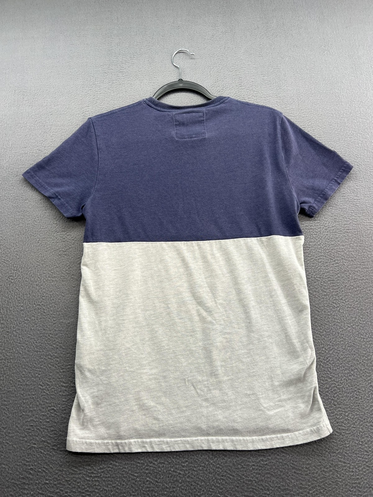 Superdry Shirt Mens Small Navy Gray Colorblock Graphic Tee Shirt Store Tokyo