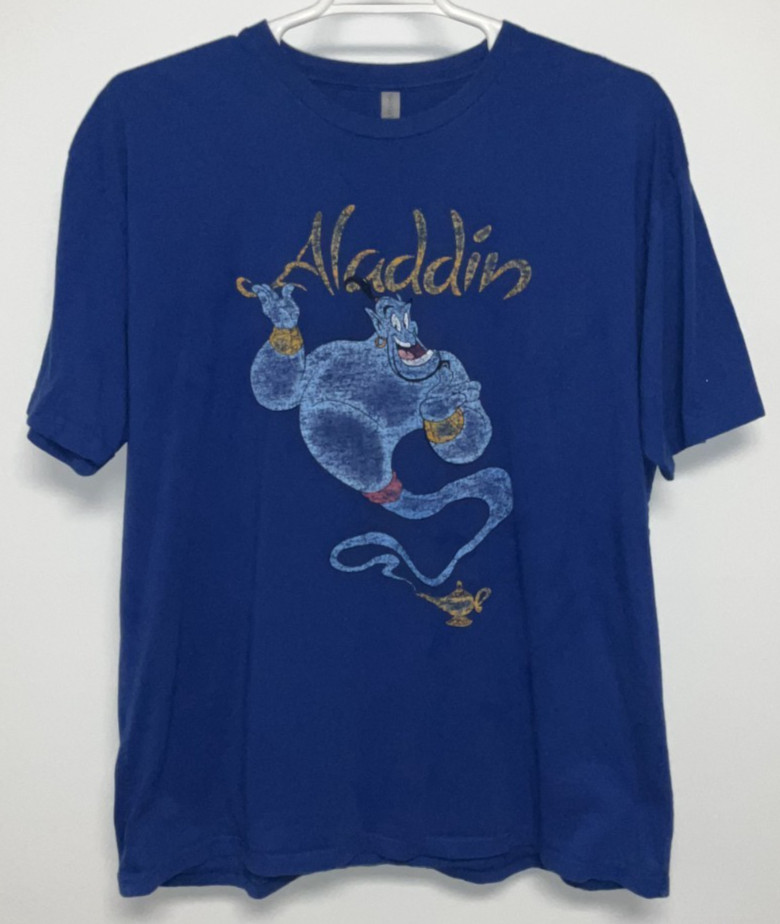 Aladdin Short Sleeve T-Shirt Men&rsquo;s 3XL Blue