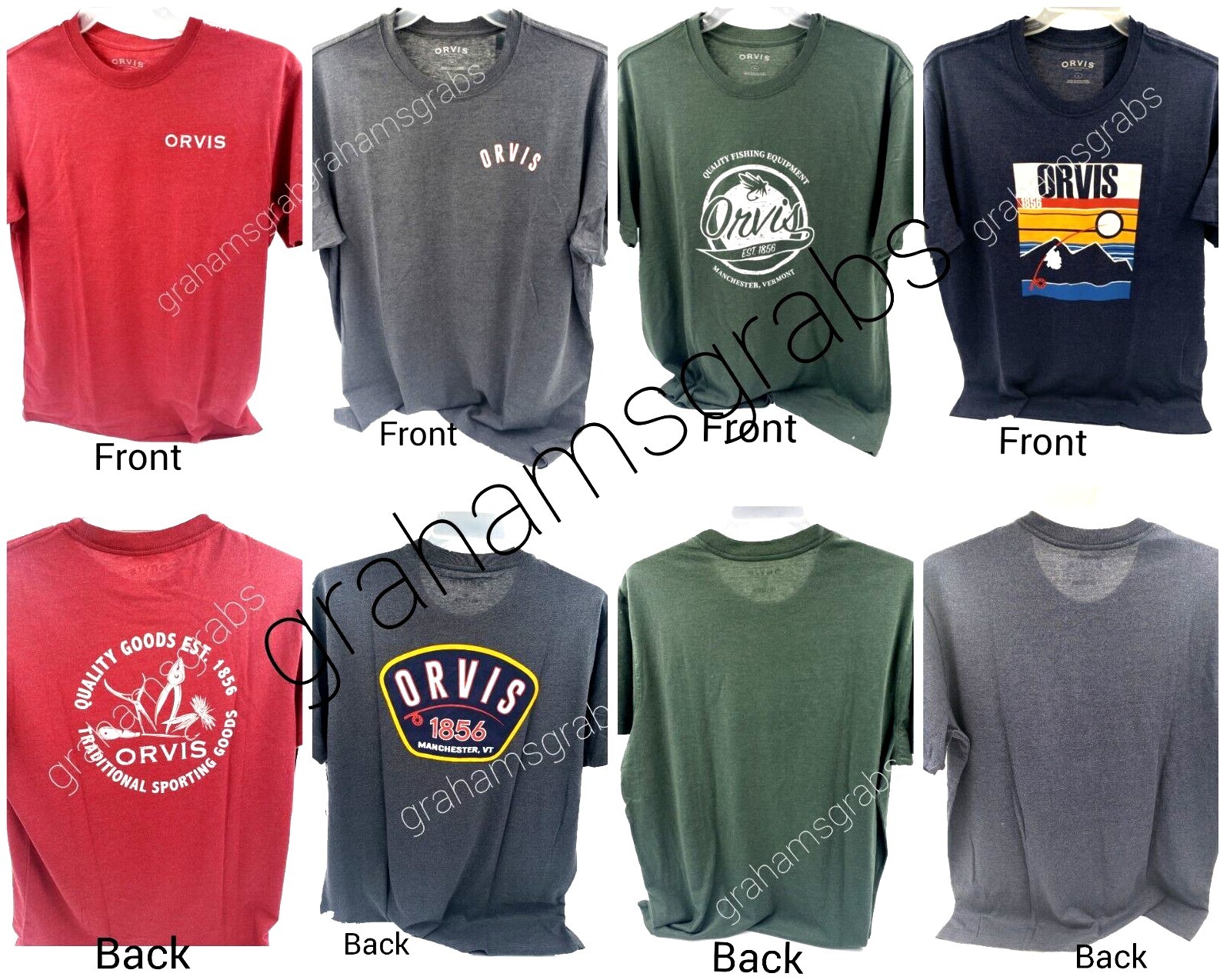 Men&rsquo;s ORVIS GRAPHIC T SHIRT FISHING OUTDOORS M, L, XL, XXL COLOR CHOICE