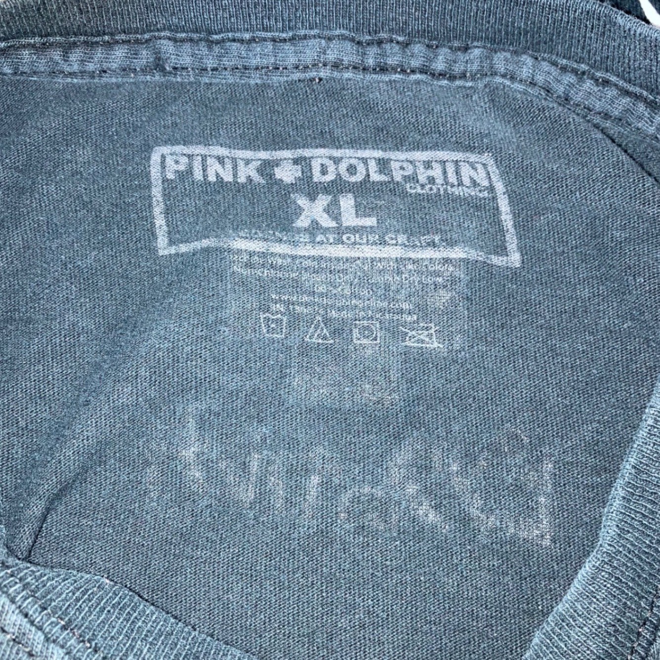 Pink+Dolphin x Rolling Stones Graphic Tee XL Distressed Street Skater Japanese