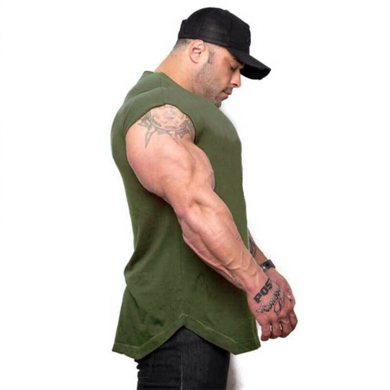 Men&rsquo;s Gym Soft Fashion Top Quality Solid Vests Workout Fitness Sports Tank Tops