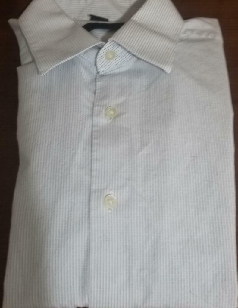 DKNY Long Sleeve Dress Shirt 100% Soft Cotton Button Up Collar .USA Seller