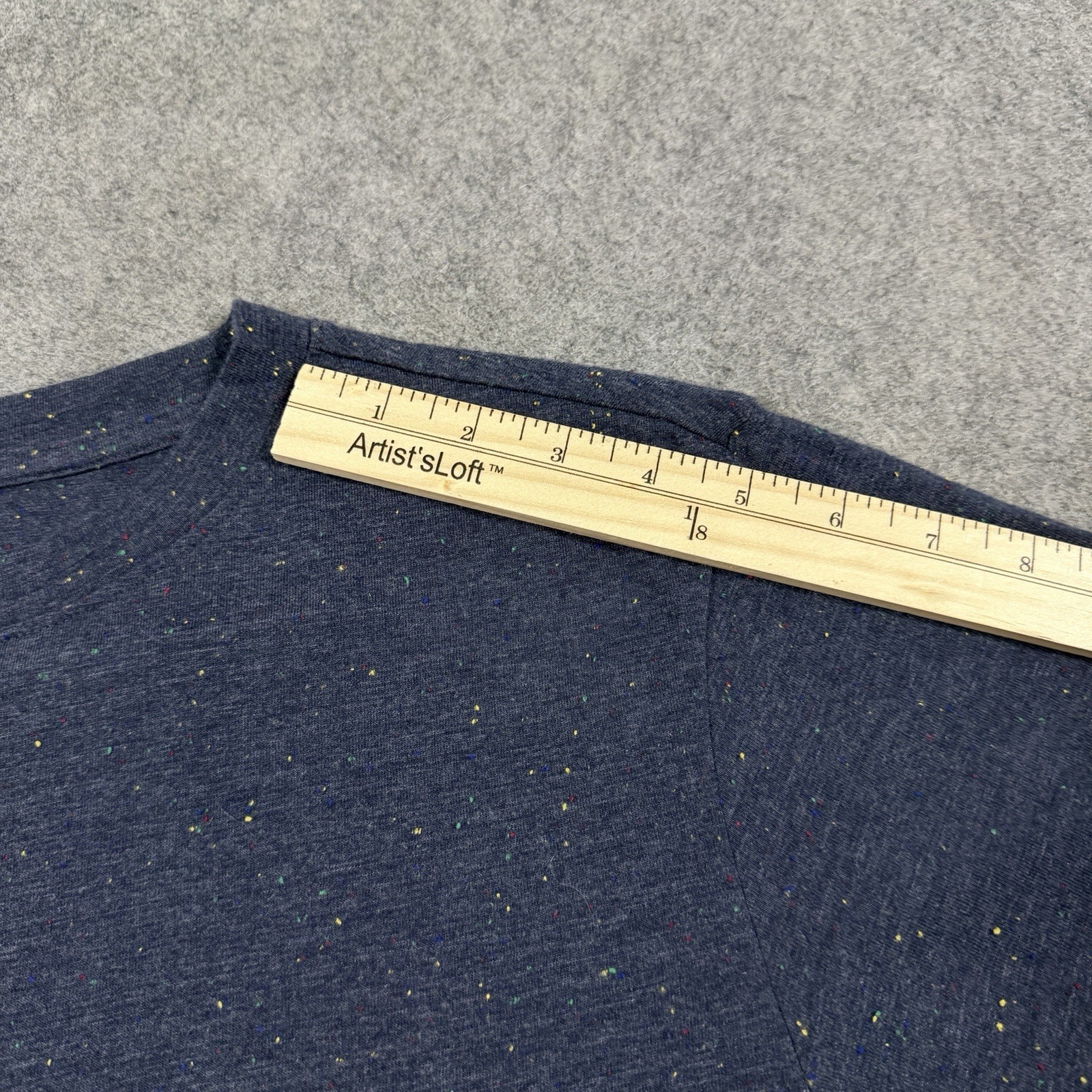 Original Use Casual Short Sleeve Pullover T-Shirt Men&rsquo;s Size XS Blue Speckled