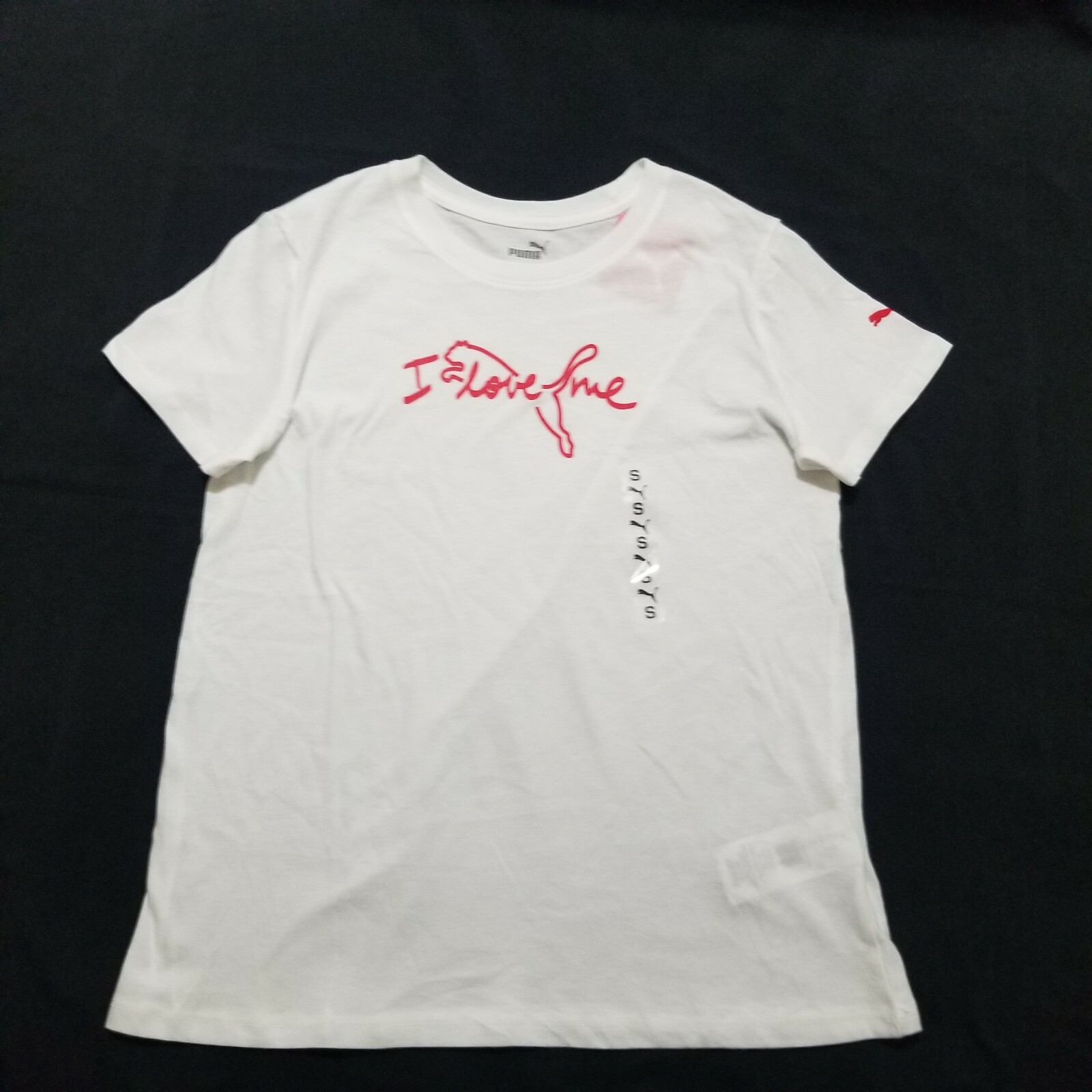 Puma Women&rsquo;s T-shirt Essentials Graphic Print Logo Cotton
