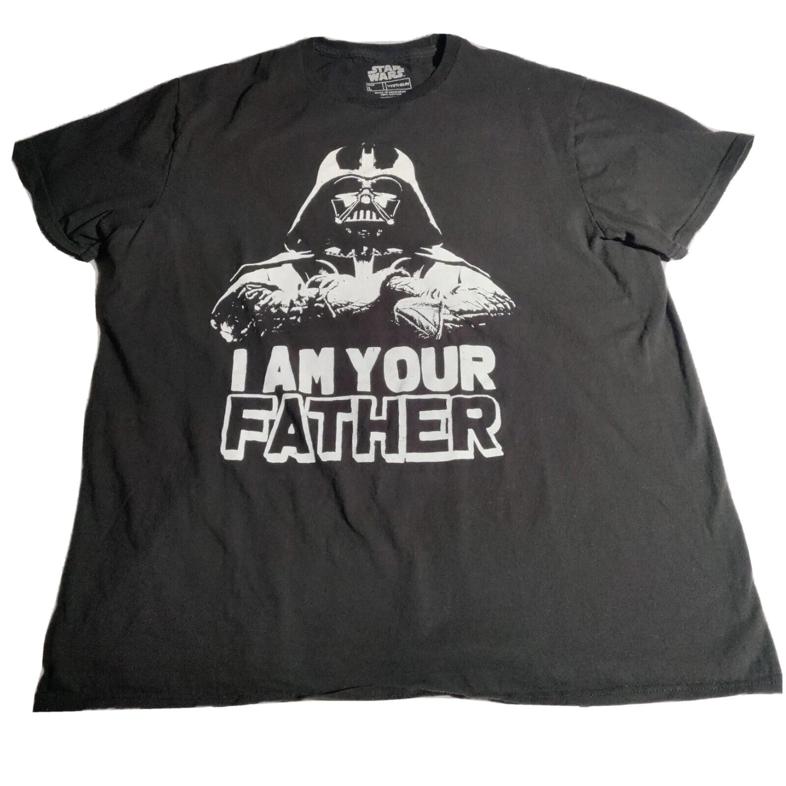 STAR WARS T Shirt Darth Vader Mask Adult Large Fifth Sun Luke I Am Your Father