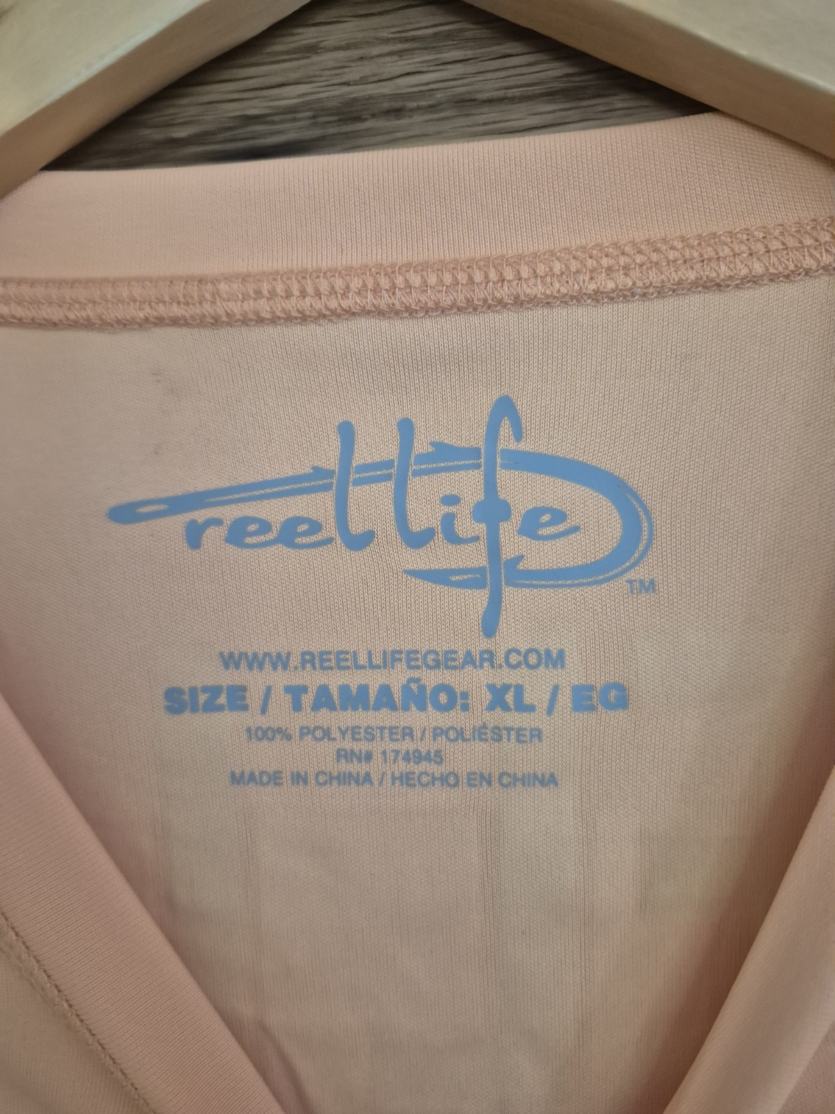 Reel Life Shirt XL Long Sleeve Fishing Graphic Outdoors Quick Dry Sun Protection