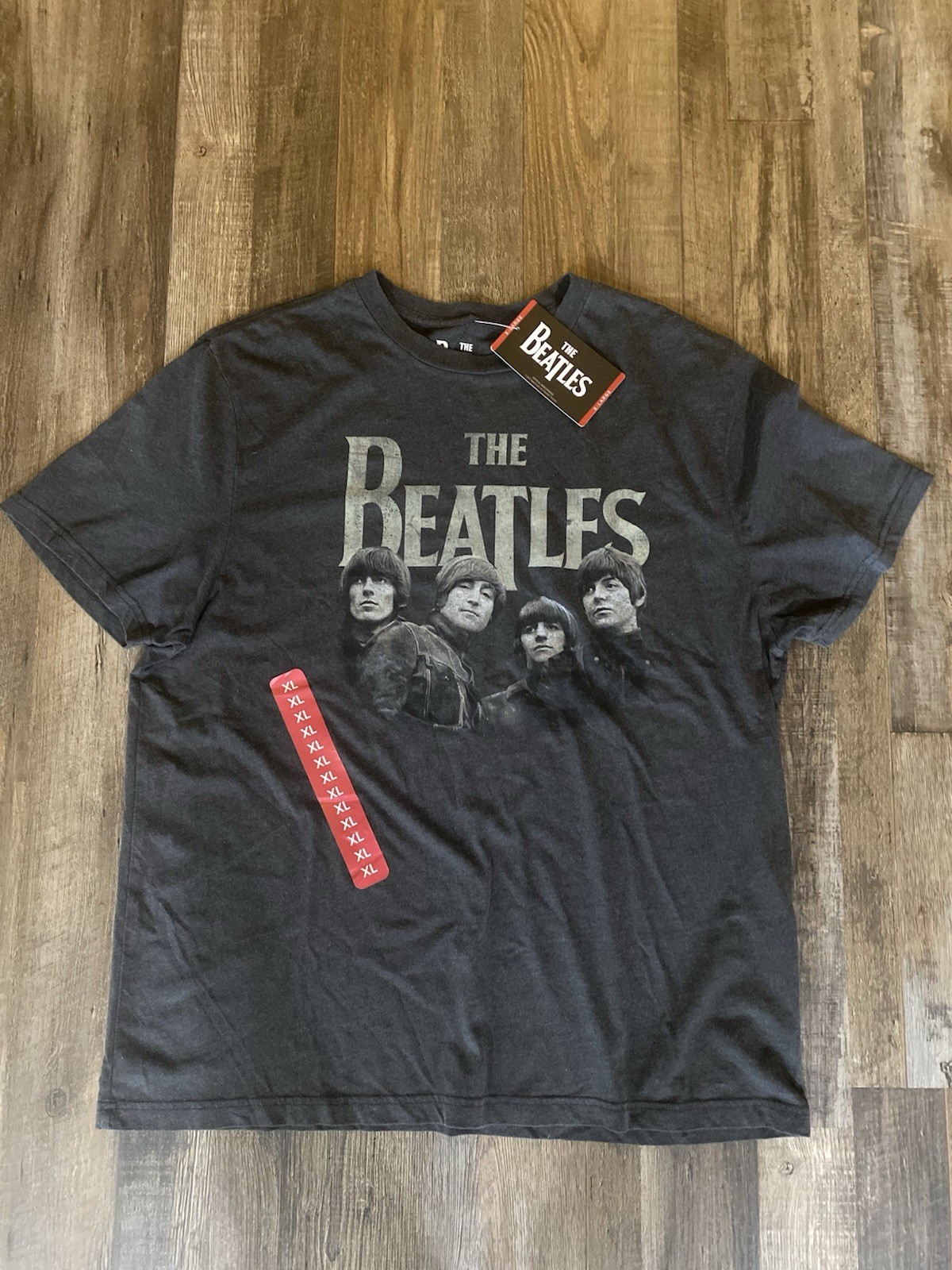 The Beatles 1965 American Tour Black Graphic Print Crew Neck T-Shirt Men&rsquo;s XL