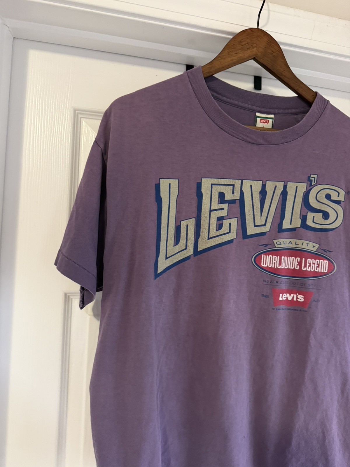 Rare VTG 90s Levi’s T-Shirt Size L Single Stitch USA 1990s