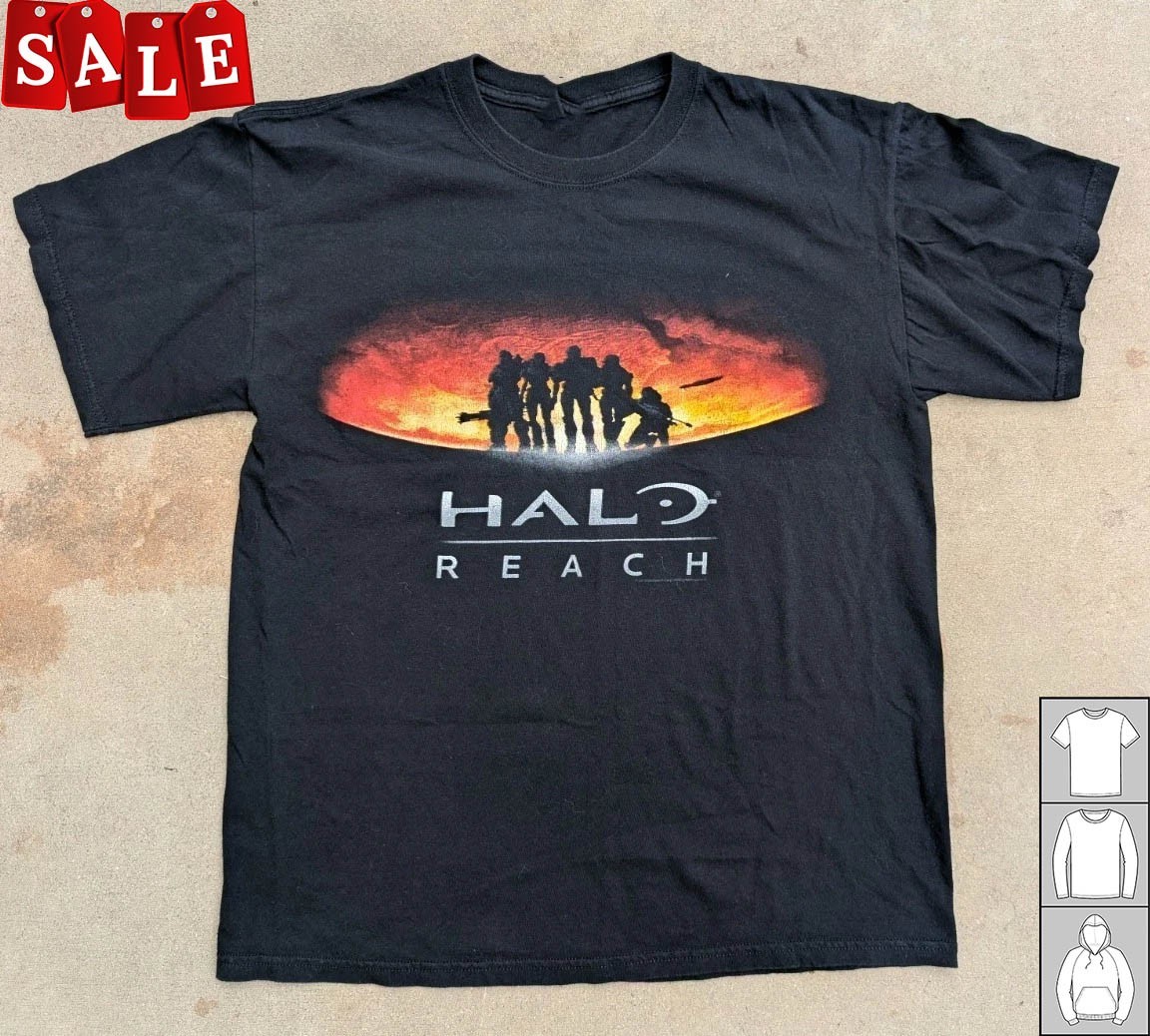 New Popular Halo Reach Video Game Promo Xbox Cotton Gildan S-5XL Shirt SS567