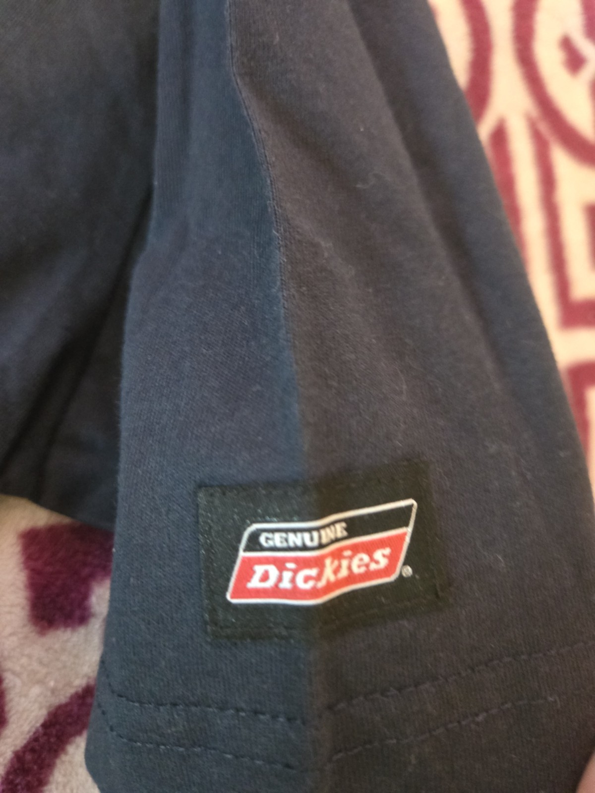 Genuine Dickies Large/Tall Black Shirt | Longer Length Short Sleeve