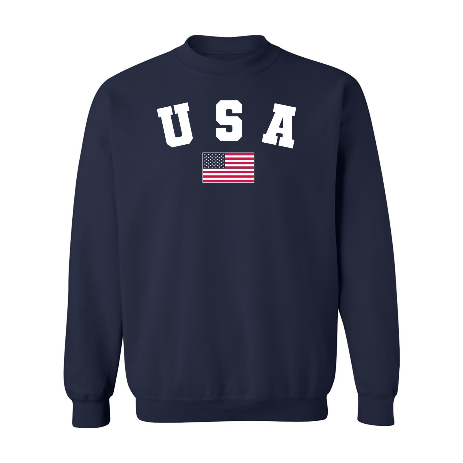USA Sports Arch Crewneck Sweatshirt – Navy