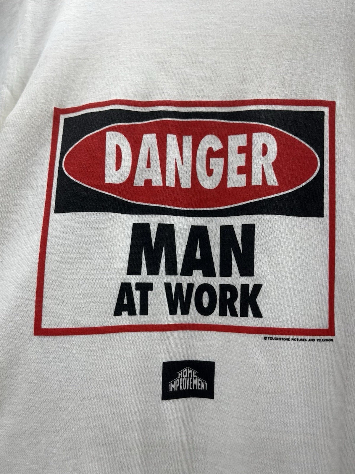 Vintage Home Improvement Tim Allen Danger Man At Work Tool Time T-Shirt XL New