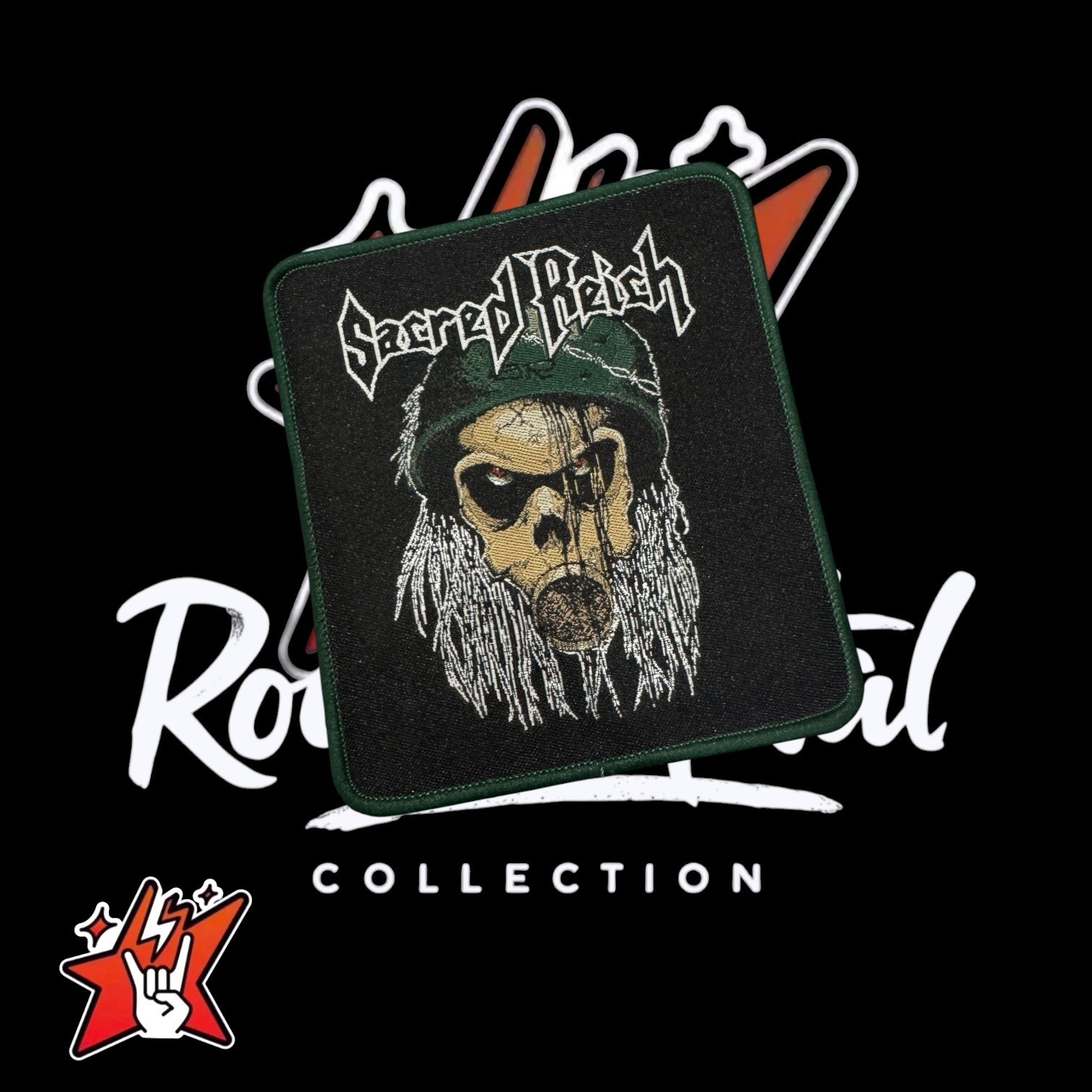 Sacred Reich Official Exclusiv Woven Patches Black Sabbath Judas Priest Slayer