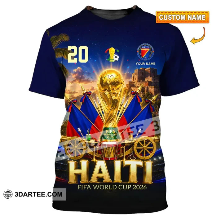New Hot Unisex 3D Shirt – Custom Haiti World Cup 2026 Shirt VK13778
