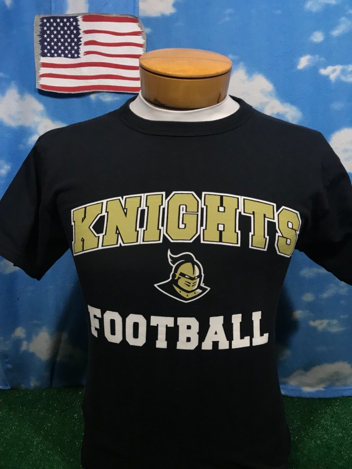 Knights Football Black gold small Russell wicks moisture T-shirt Shirt c8