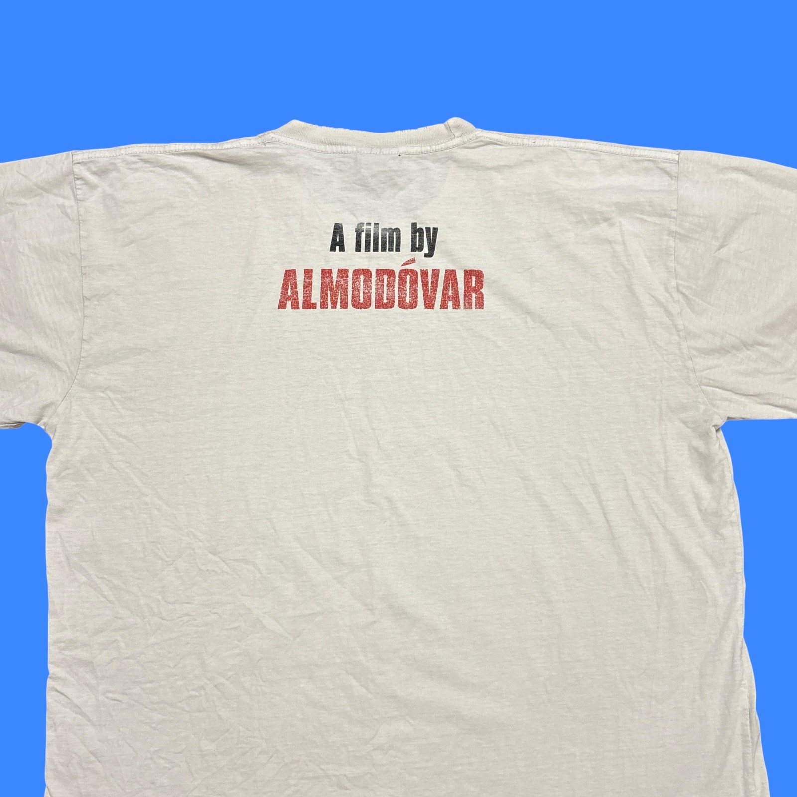 Vintage Movie Promo Shirt Mens XL White 90s Pedro Almodovar Art Graphic Cinema