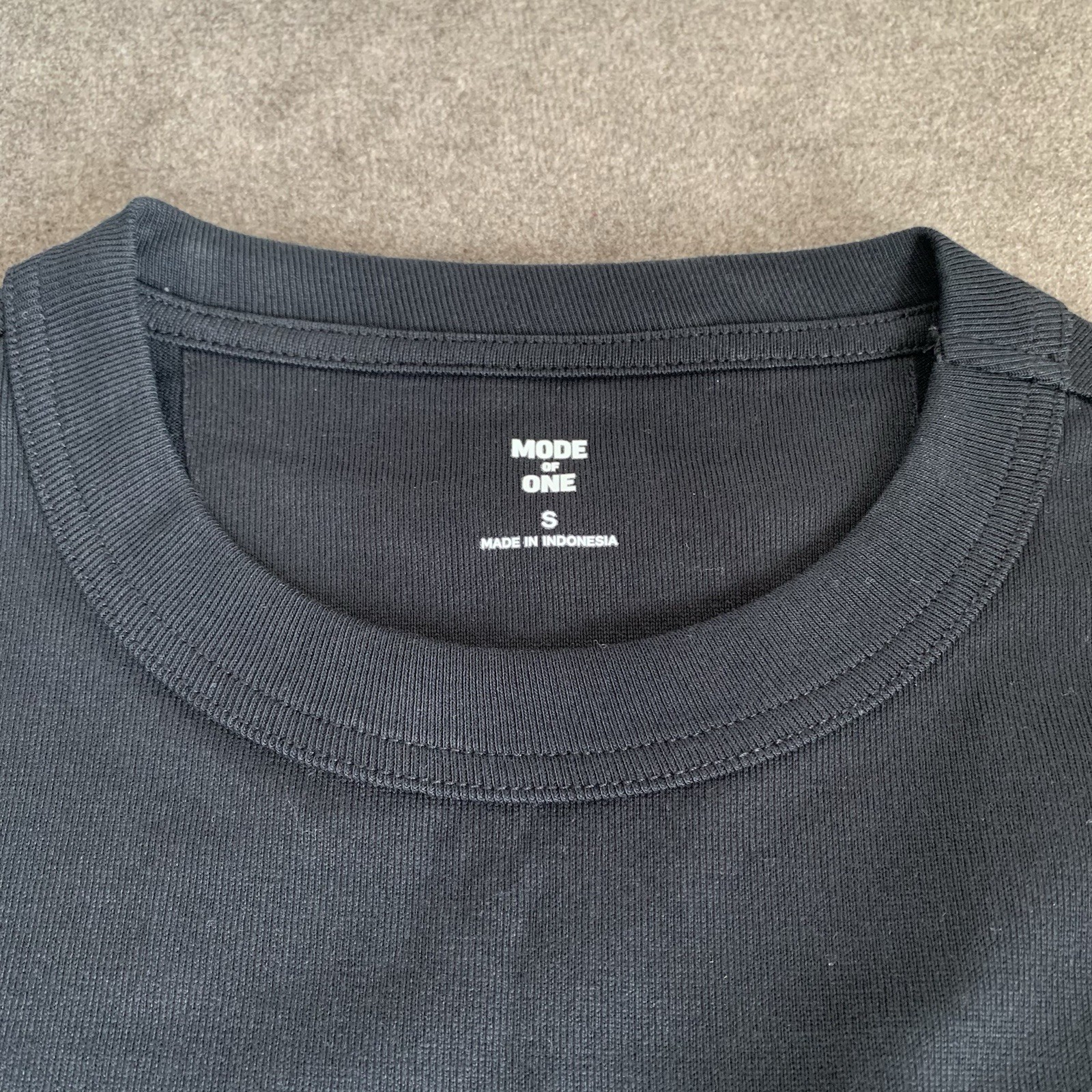 Mode of One Men&rsquo;s Size Small Mixed Relaxed-Fit French Terry Zip Pocket T-Shirt