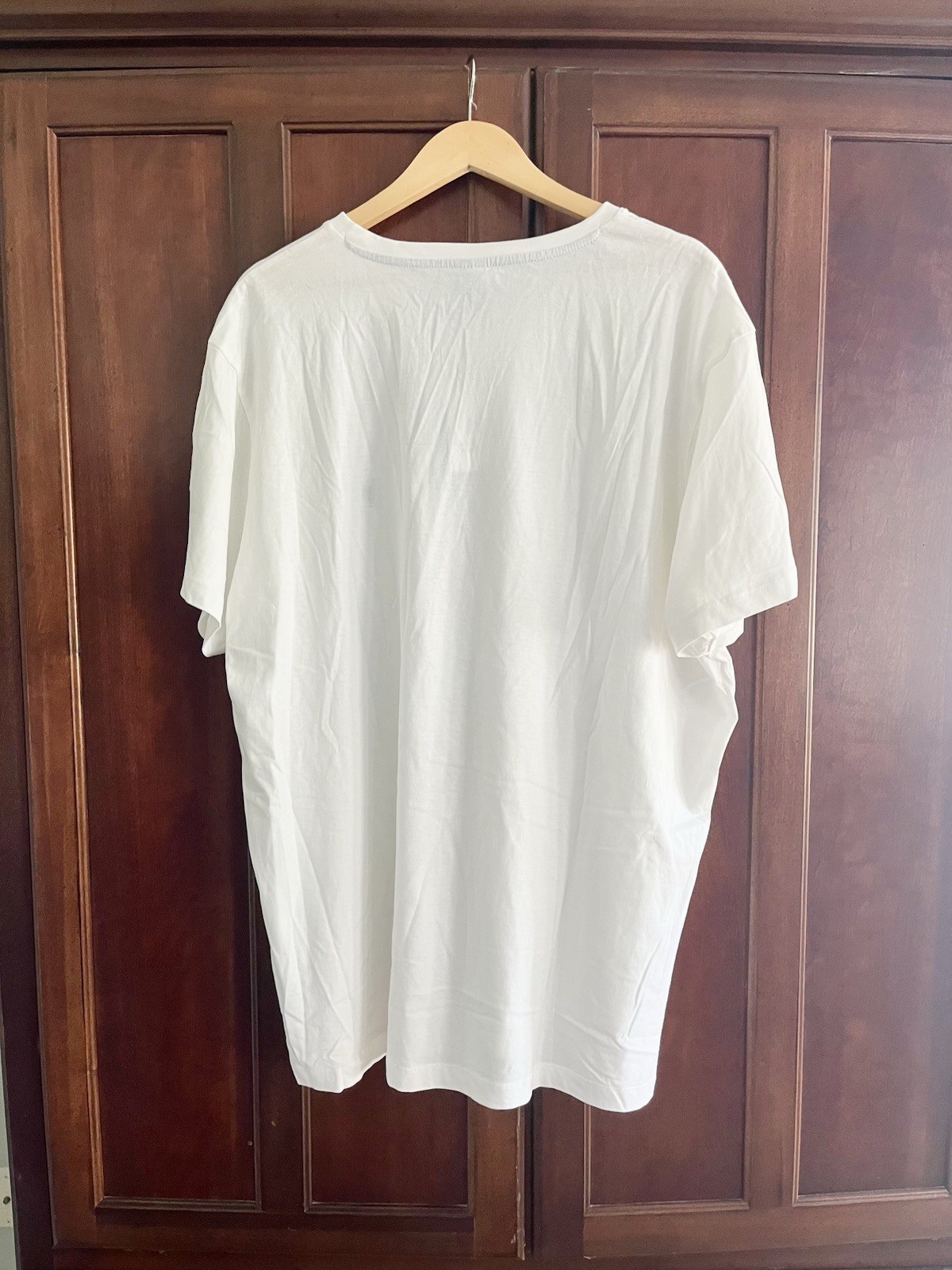 NWT U.S. Polo Assn. Men&rsquo;s Solid V-Neck Short Sleeve Cotton T-Shirt in White, XXL