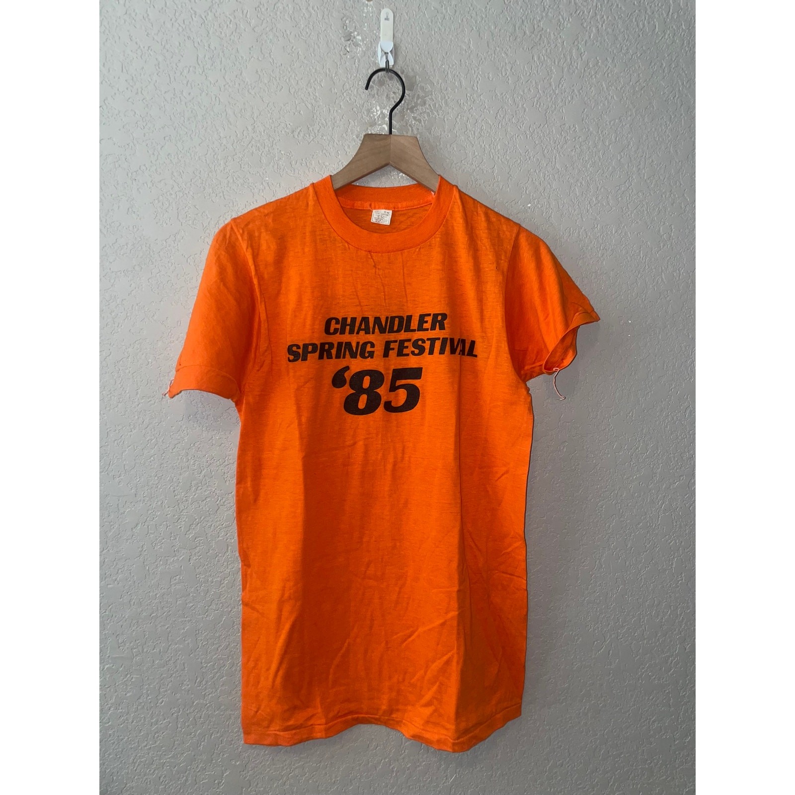 Chandler Spring Festival Shirt I Love Chandler &rsquo;85 Orange Festival Tee 1980s VTG