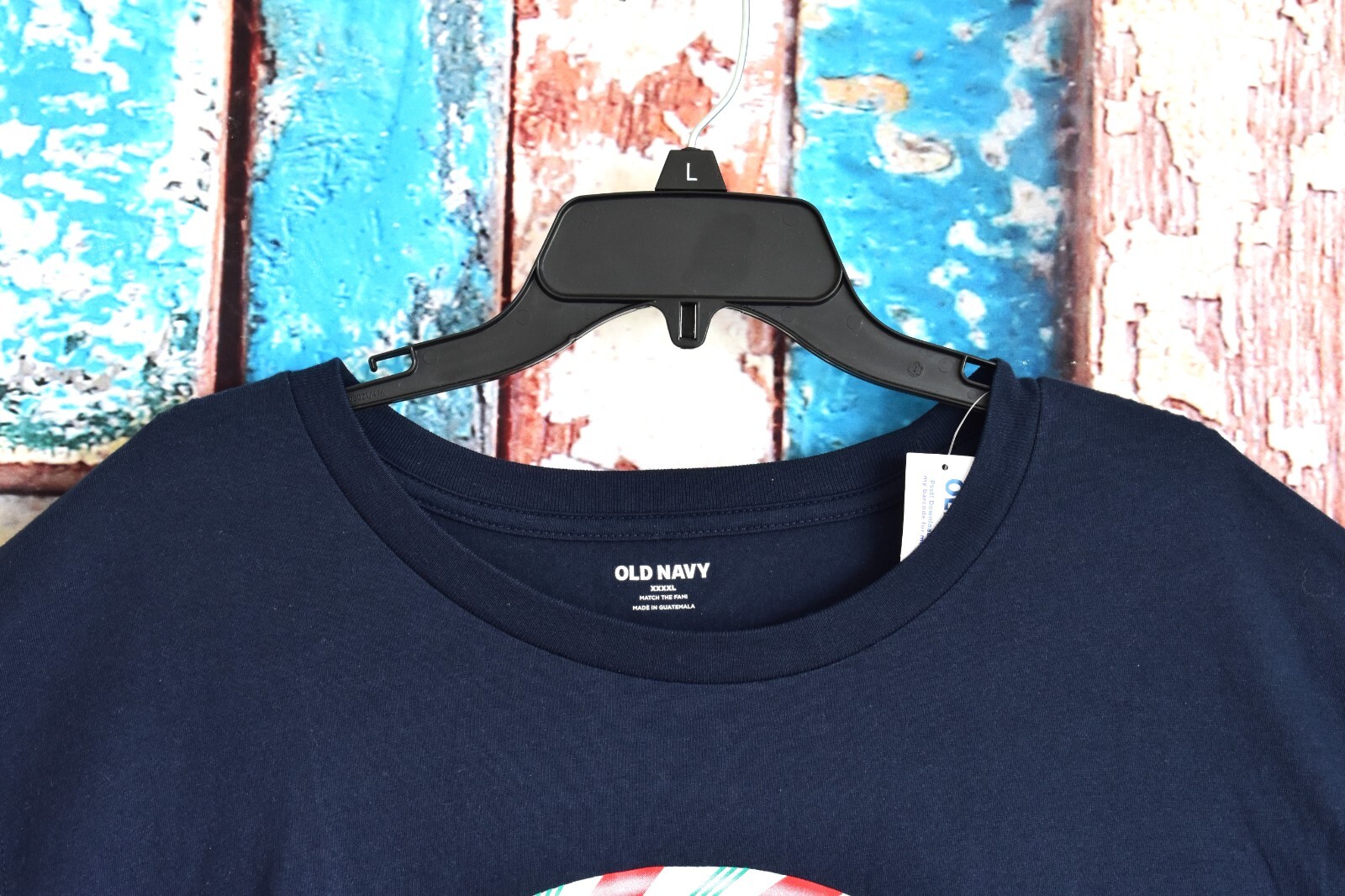 Men&rsquo;s Old Navy Soft-Washed Crewneck Graphic T-Shirt XXXXLARGE In The Navy NEW