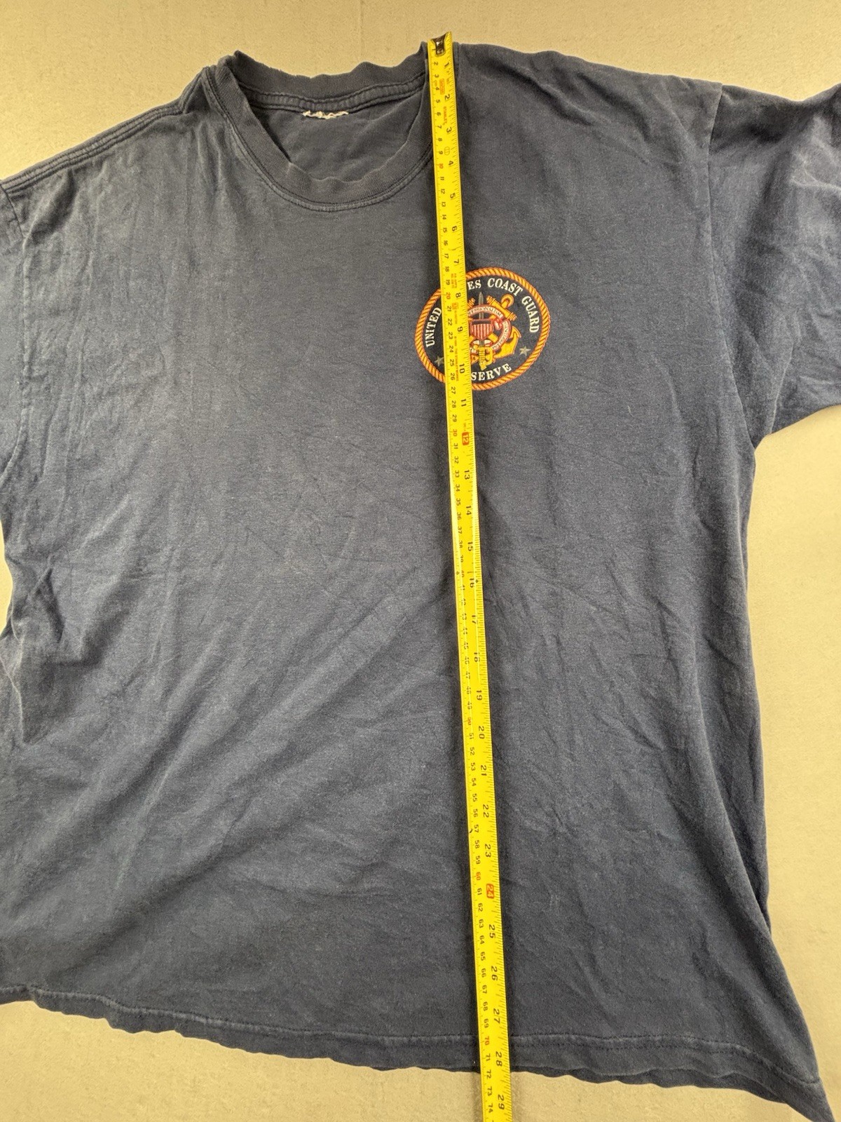 USCG Reserve T-Shirt – Dark Navy Blue – Left Chest Logo